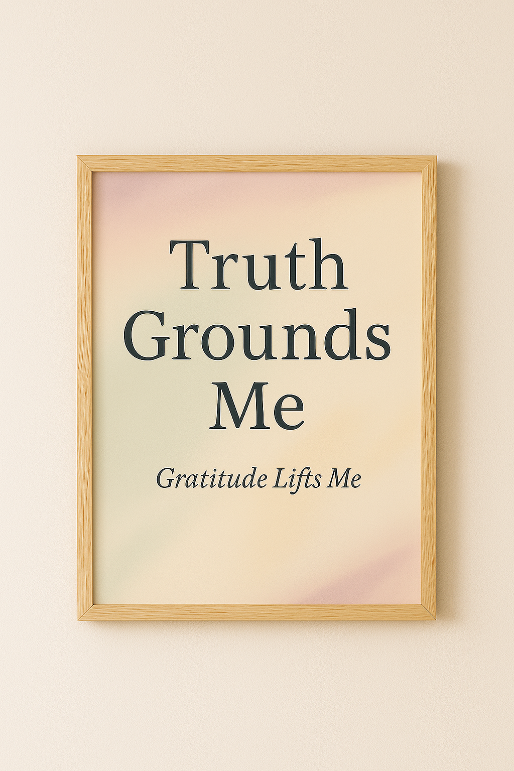 Inspirational Wall Art – Truth Grounds Me
