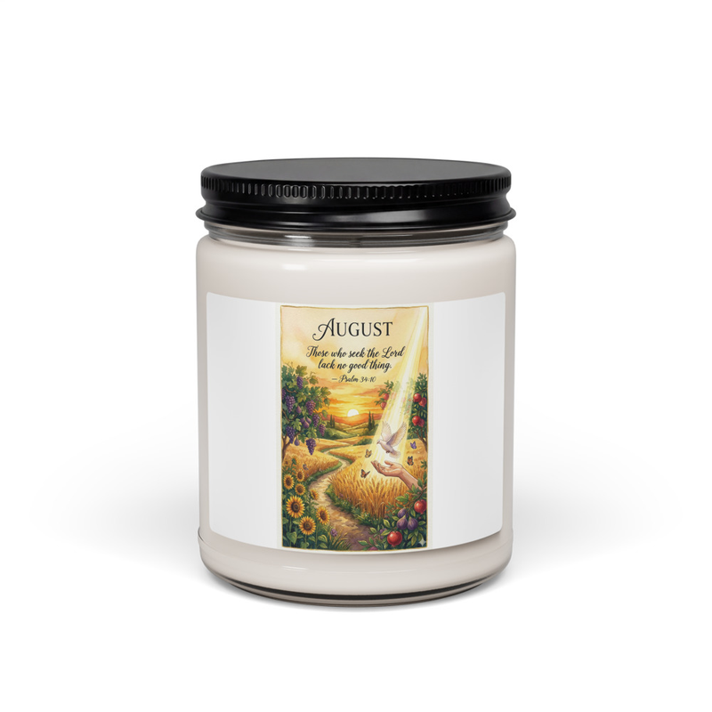 Scented soy candle