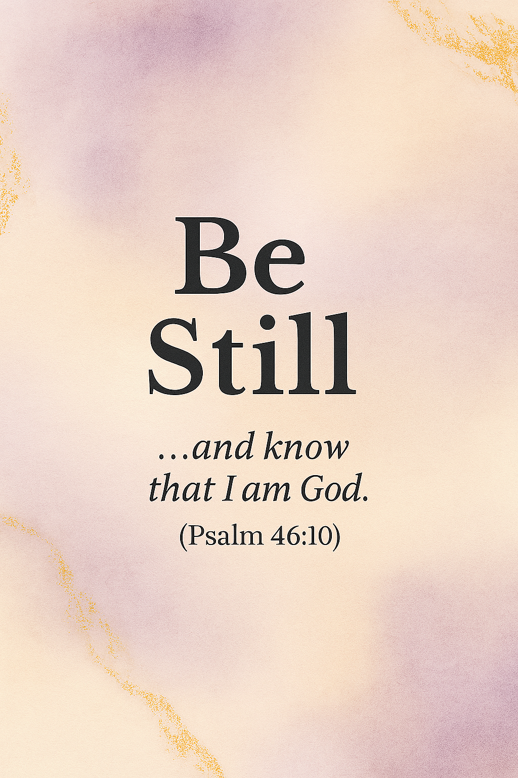 Be Still Inspirational Wall Art