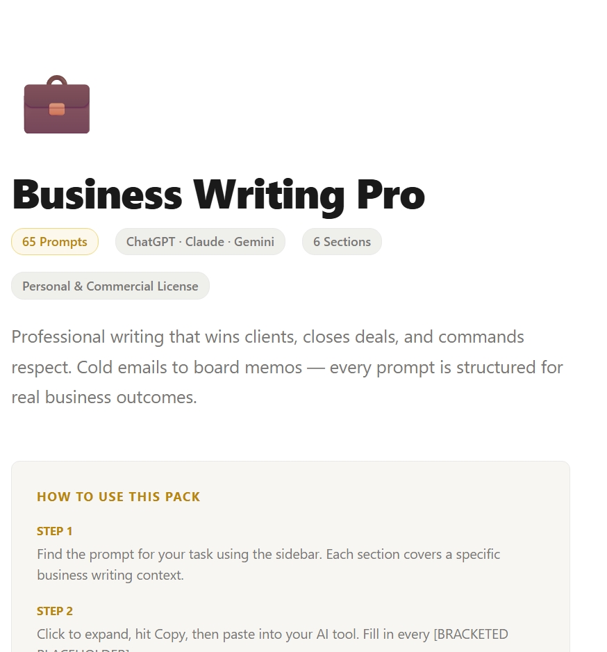 Business Writing Pro
