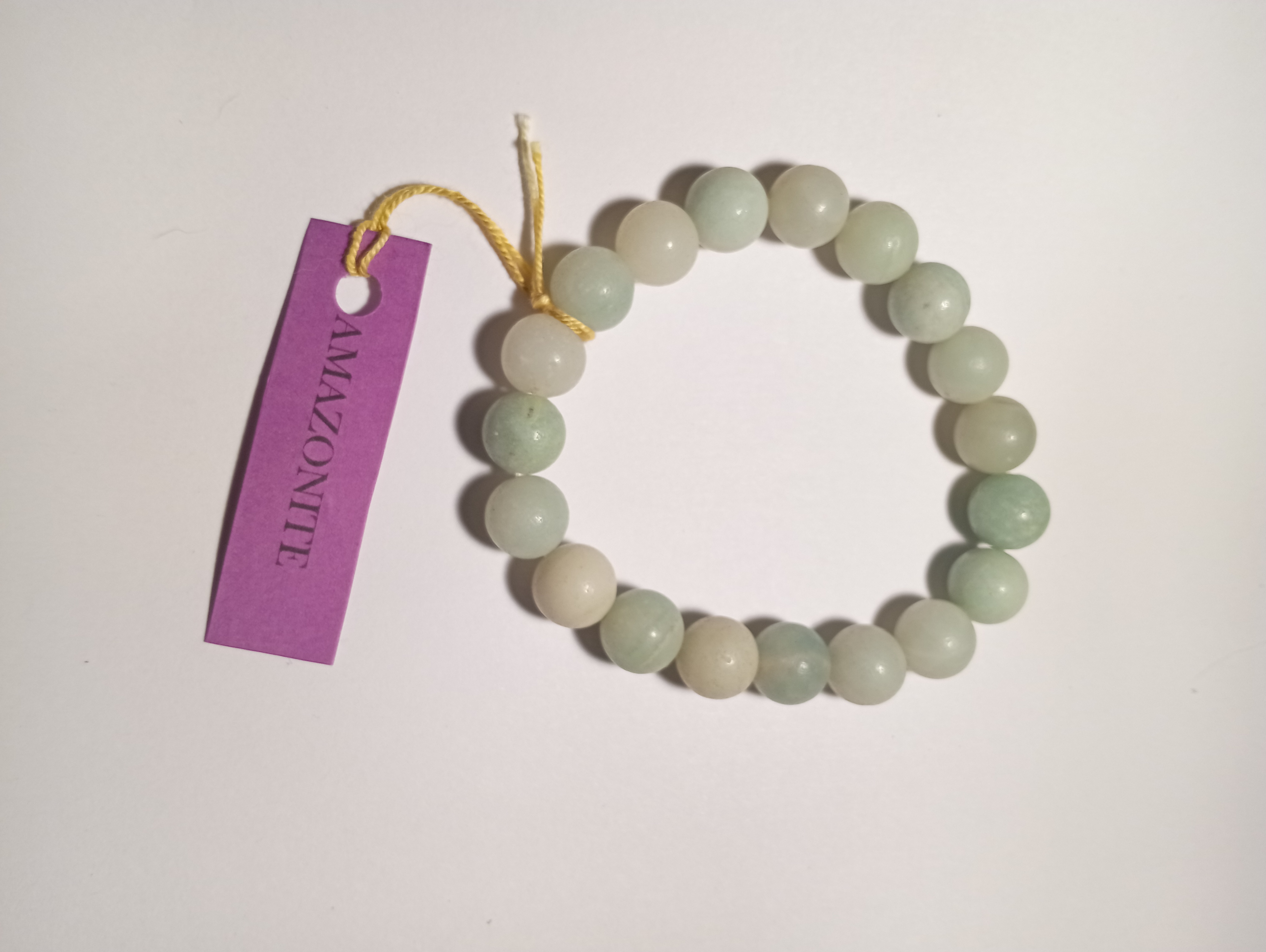 Bracelet en amazonite 10mm
