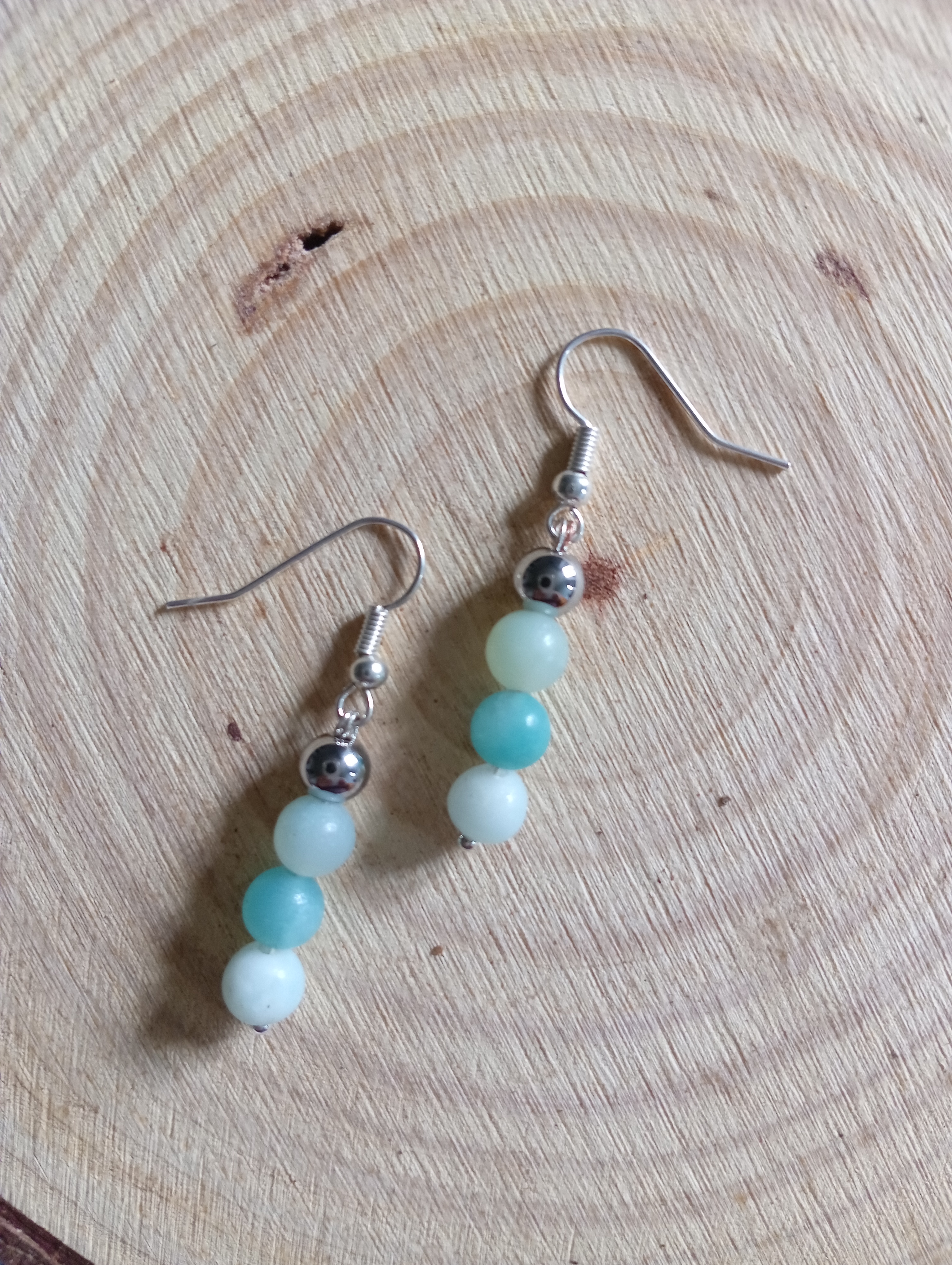 Boucles d’oreilles en perles naturelles