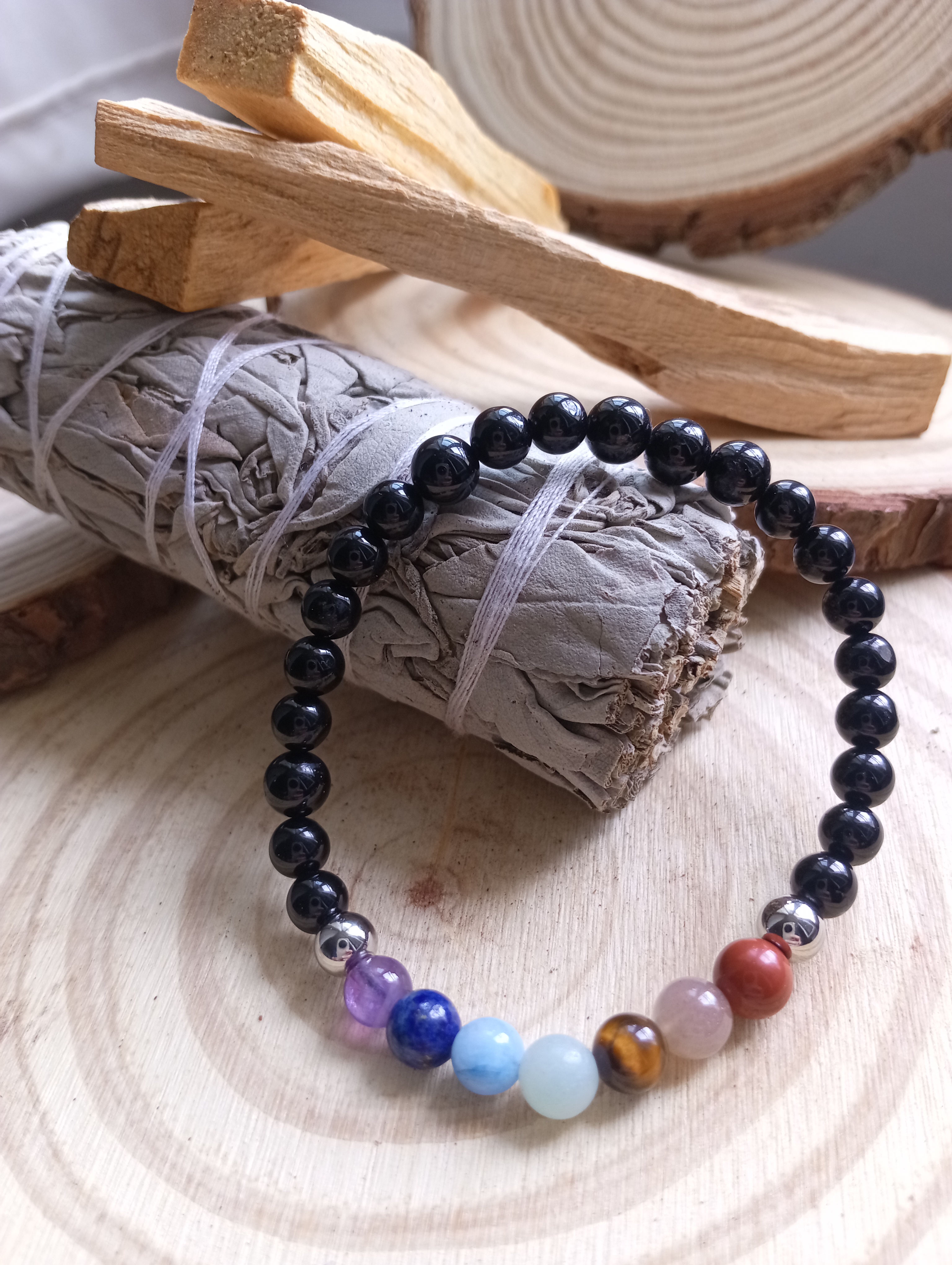 7 Chakras et Tourmaline noire