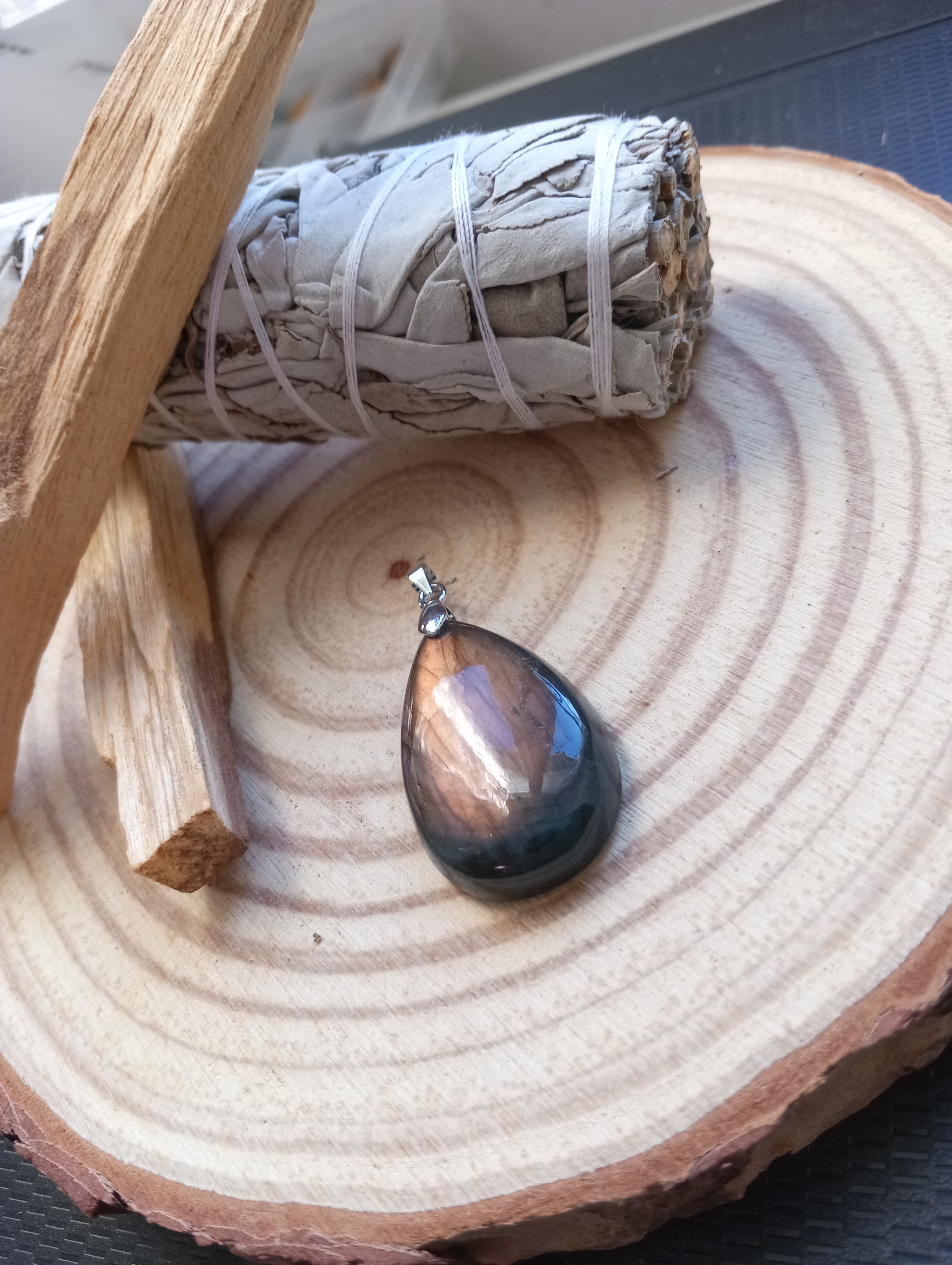 Pendentif en Labradorite