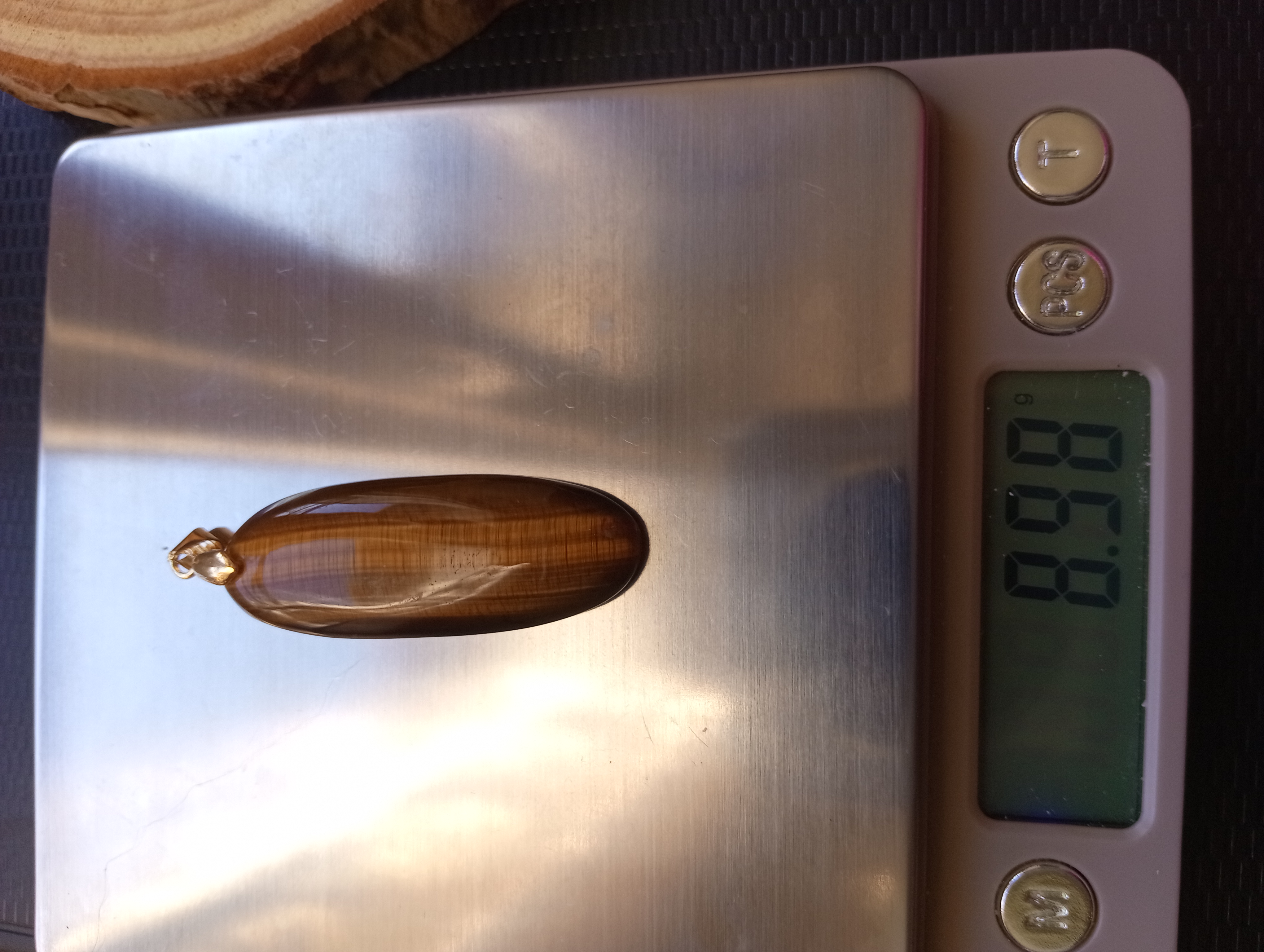 Pendentif en œil de tigre