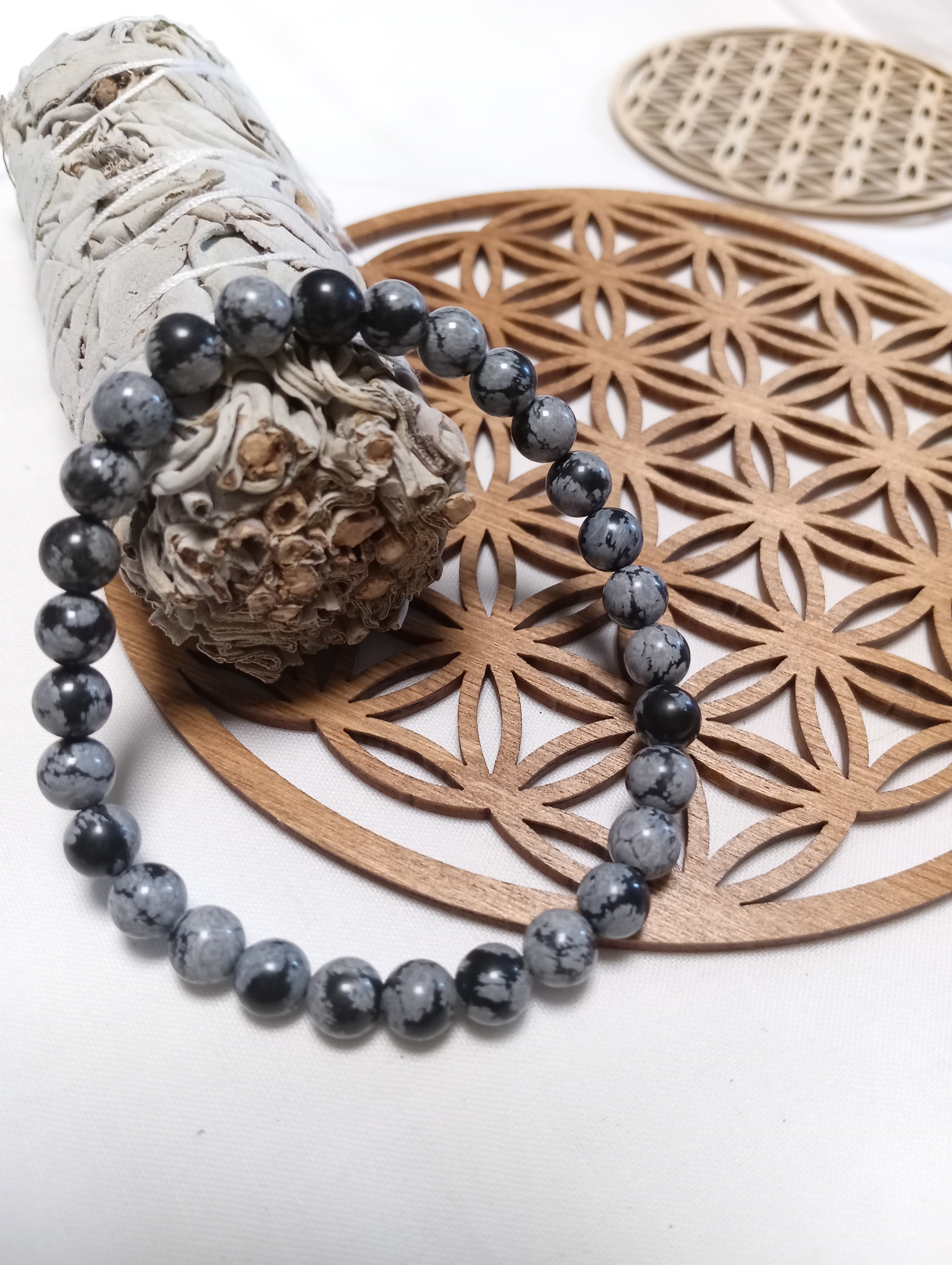 Obsidienne flocon de neige