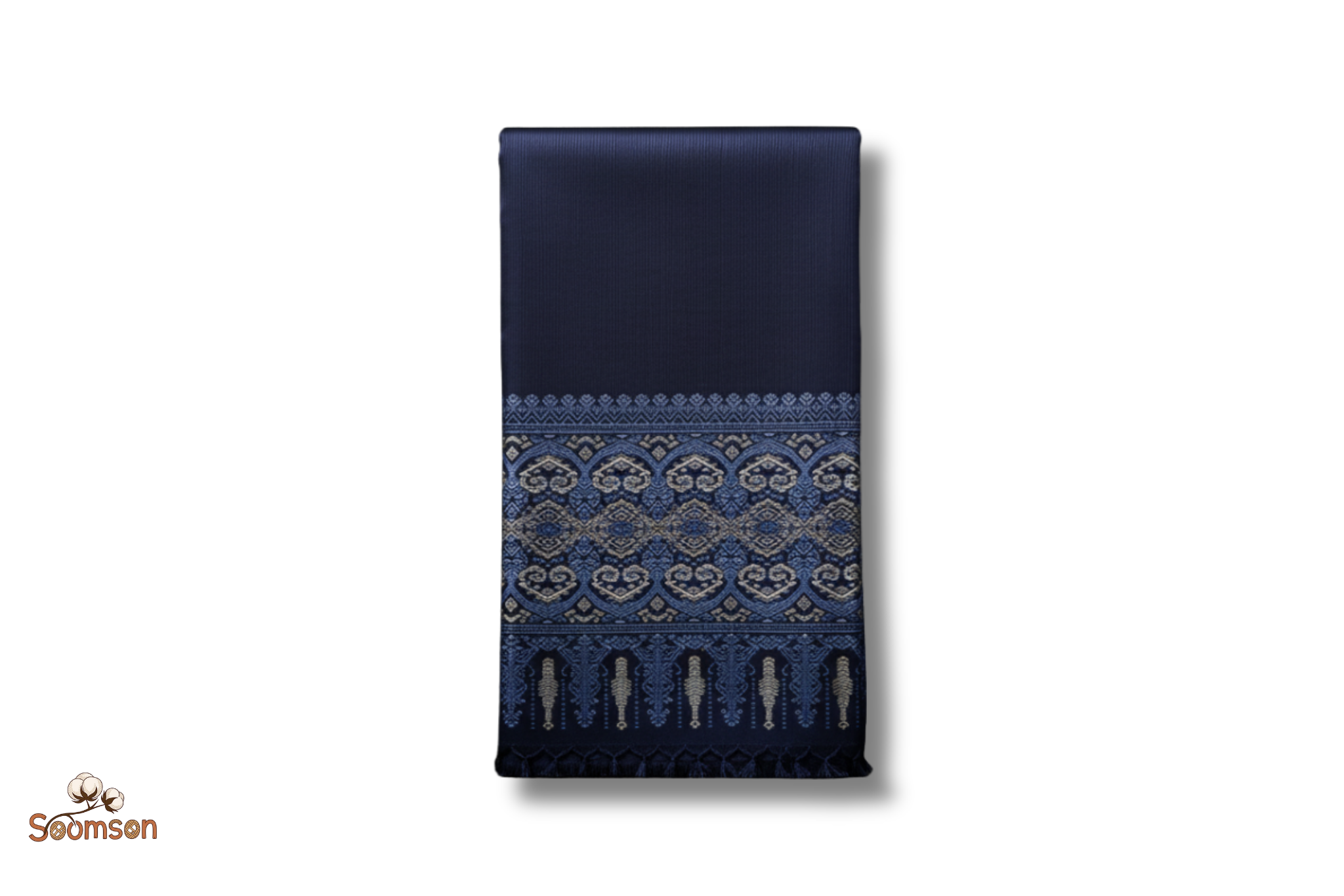 ສິ້ນໄໝລາບປົນ Traditional Lao Silk Skirt