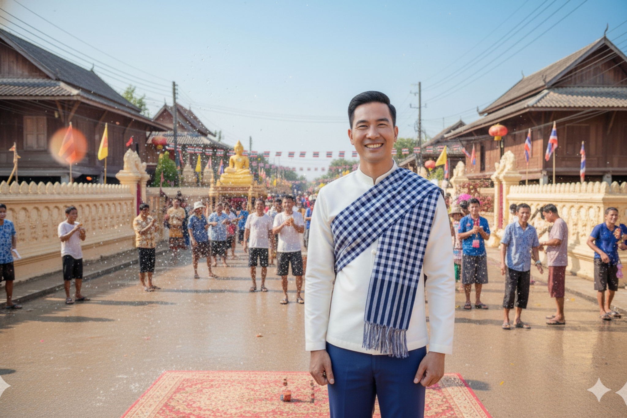 ຜ້າບ່ຽງຊາຍ Traditional Lao Sash