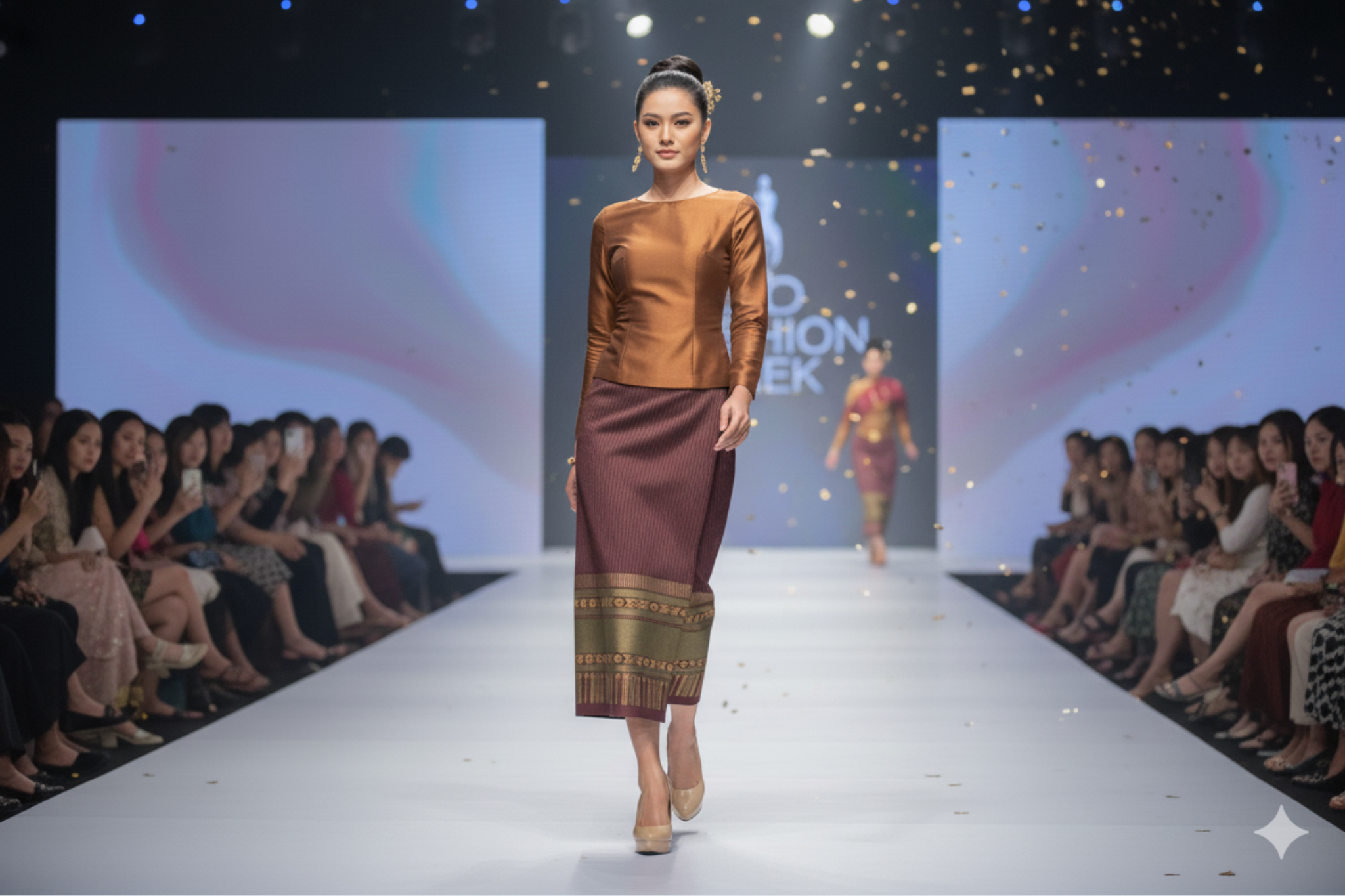 ສິ້ນຝ້າຍ Traditional Lao Skirt