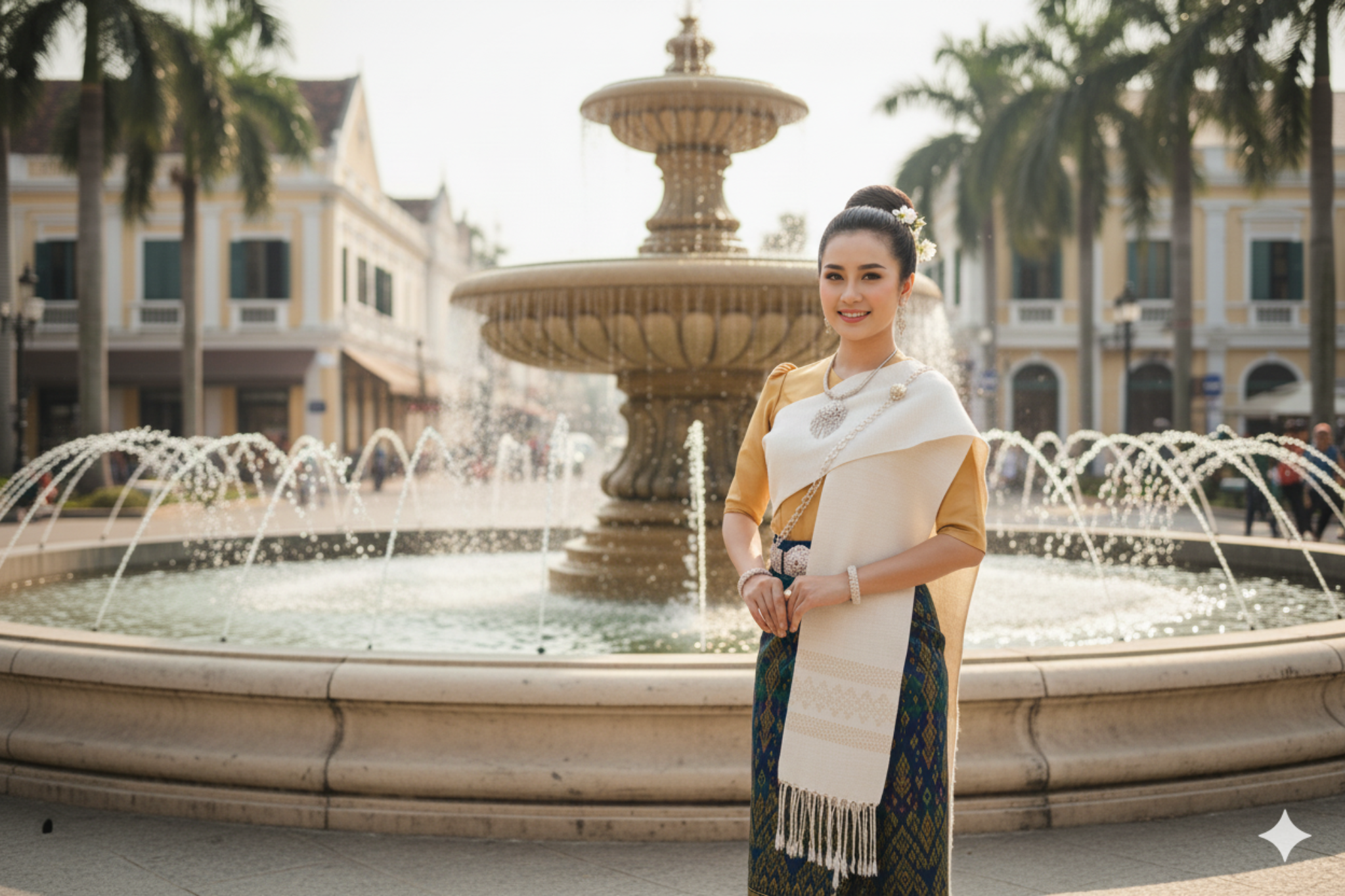 ຜ້າບ່ຽງຍິງ Traditional Lao Sash