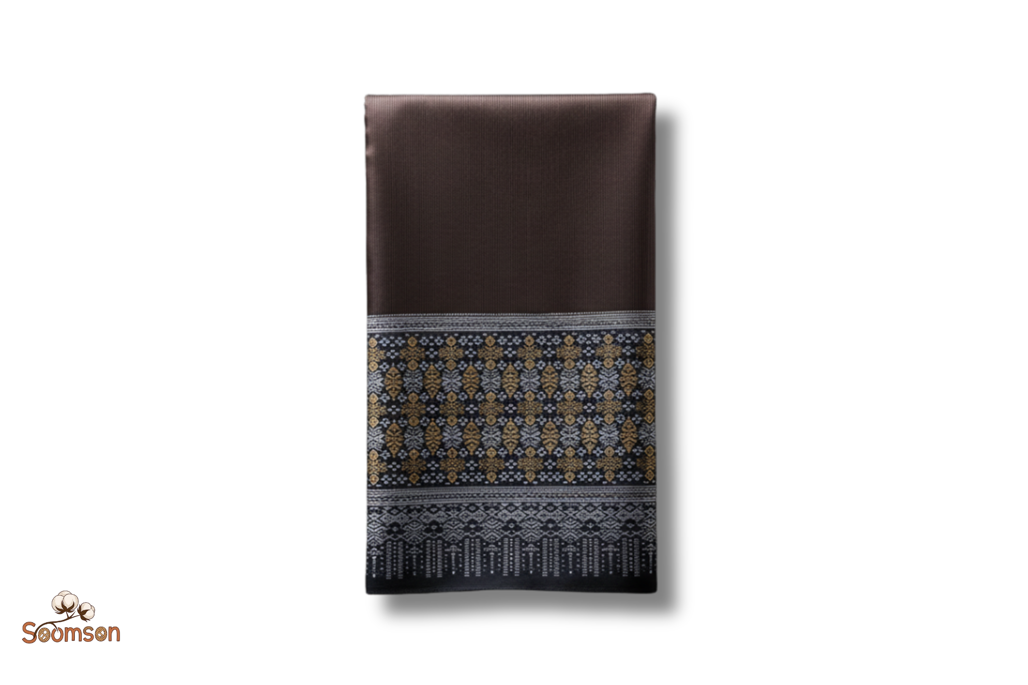 ສິ້ນໄໝລາບປົນ Traditional Lao Silk Skirt