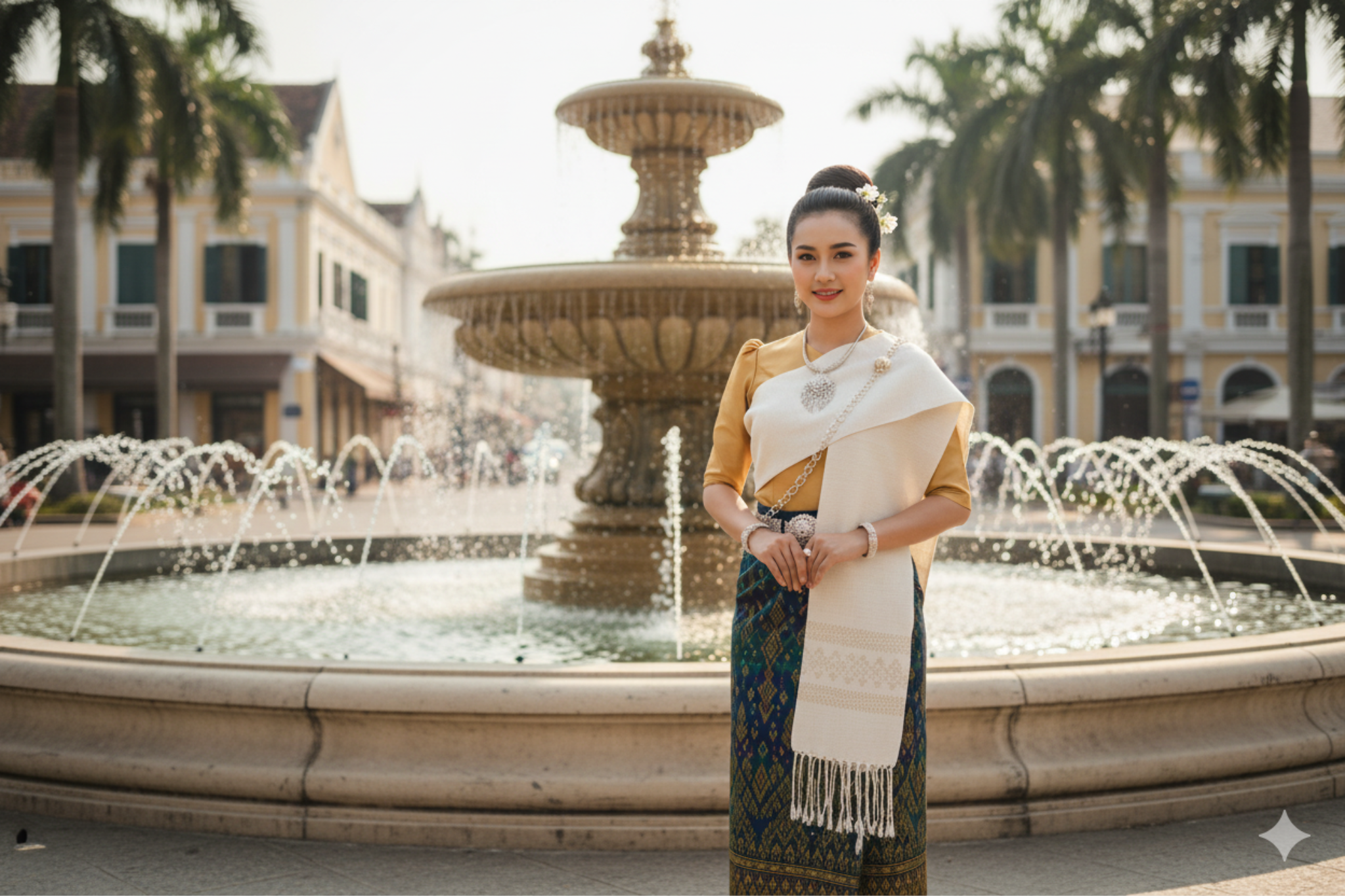 ຜ້າບ່ຽງຍິງ Traditional Lao Sash