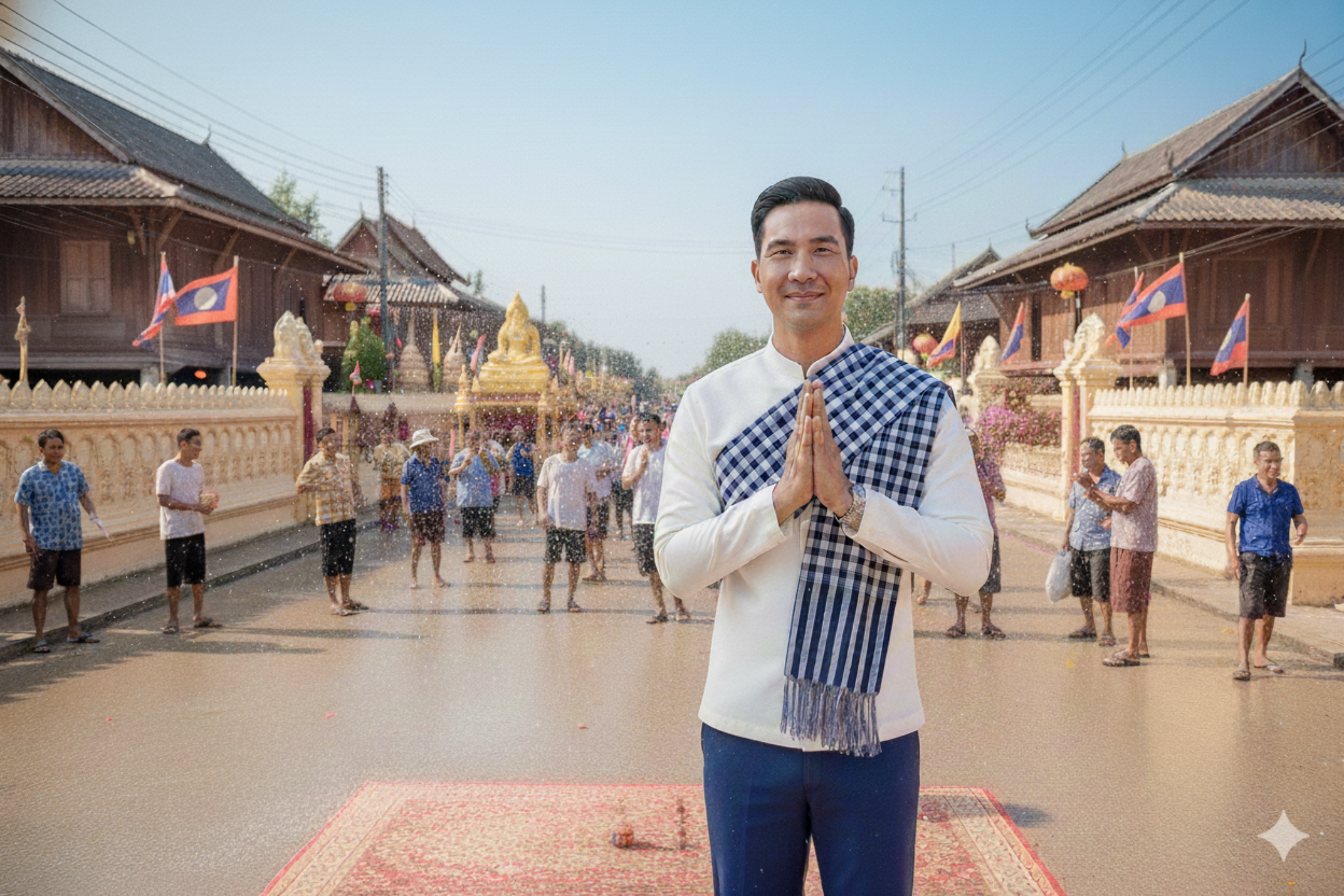 ຜ້າບ່ຽງຊາຍ Traditional Lao Sash