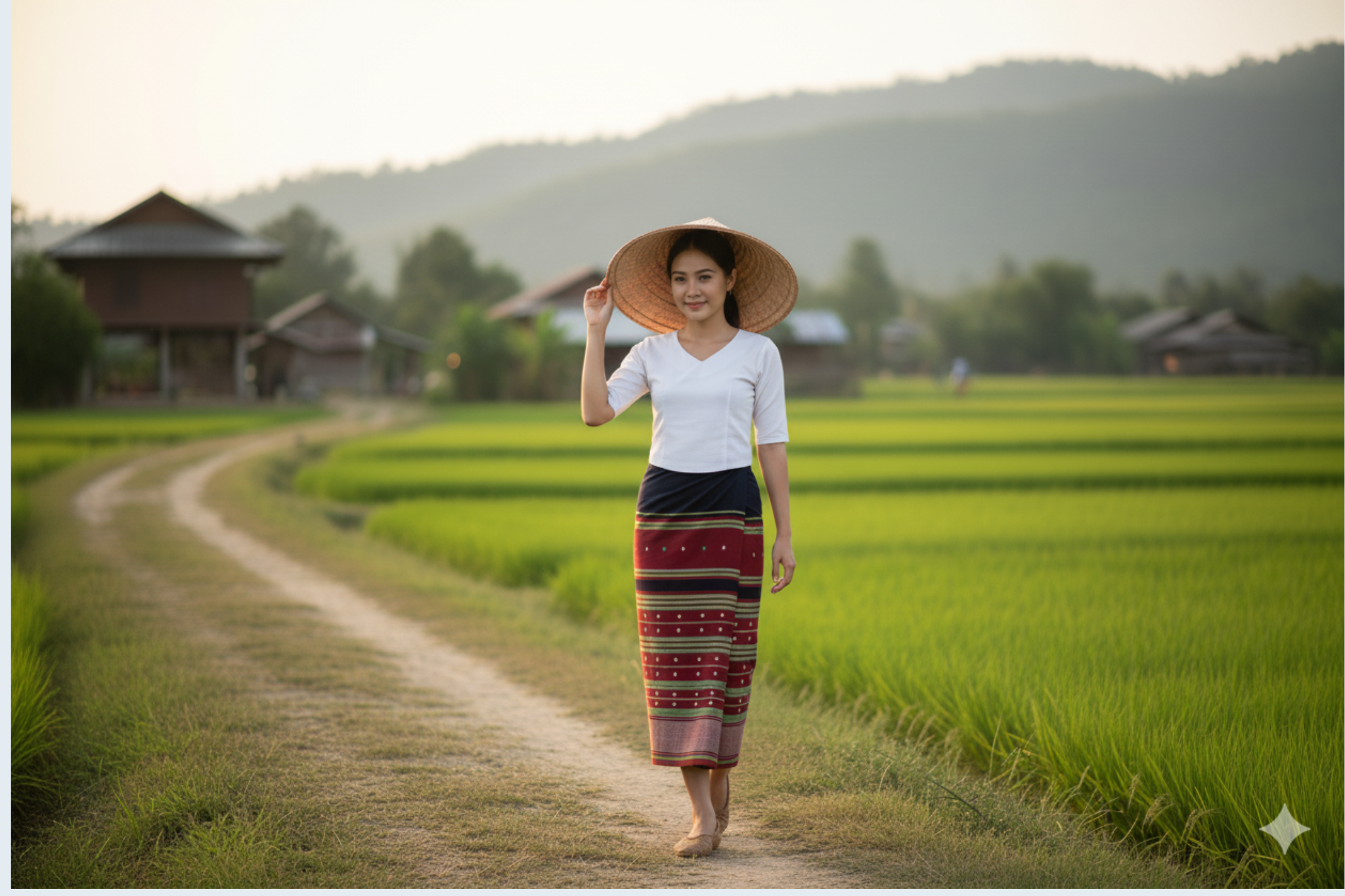 ສິ້ນຊົນເຜົ່າ Traditional Lao Skirt