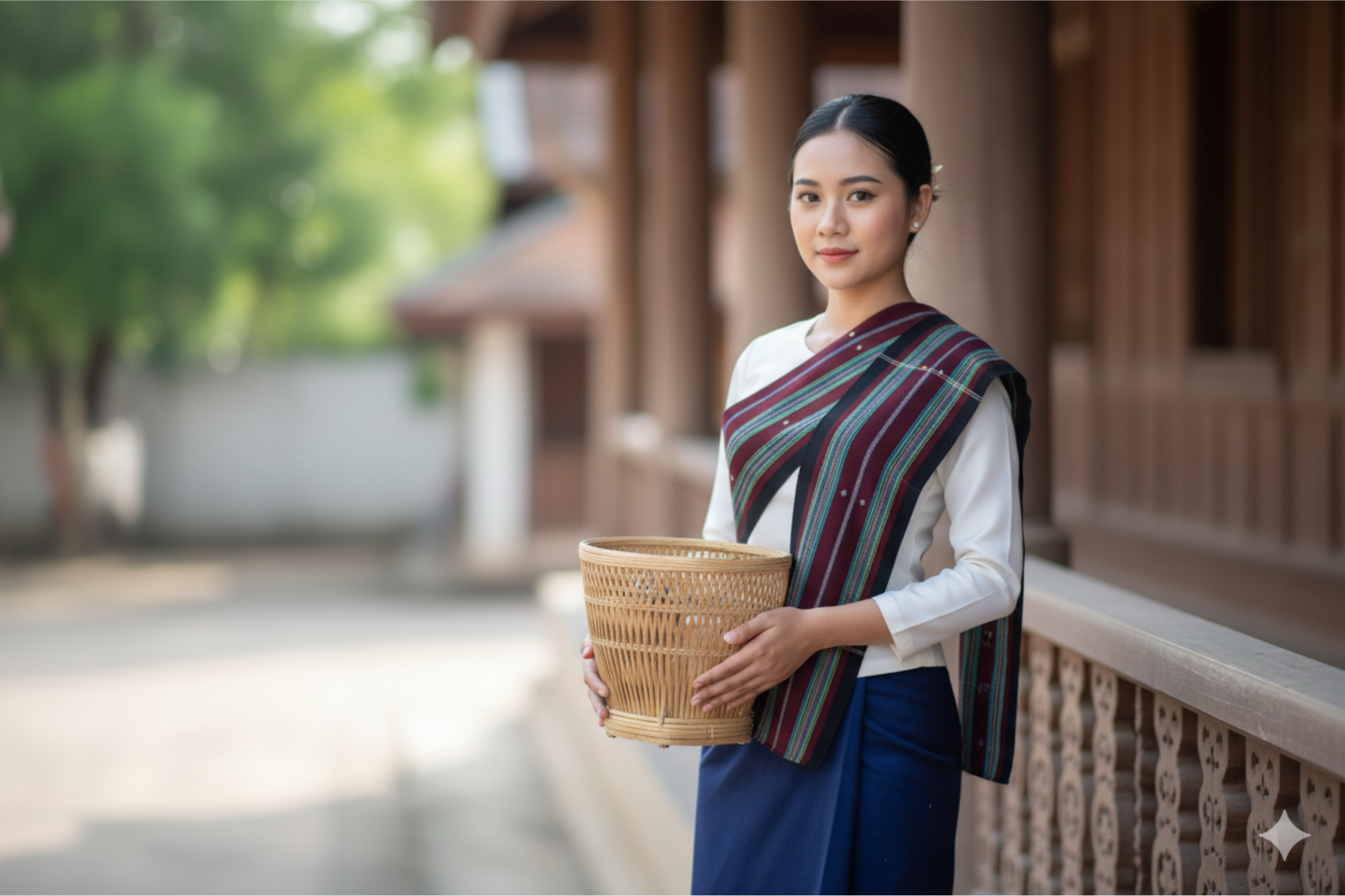 ຜ້າບ່ຽງຊົນເຜົ່າ Traditional Lao Sash