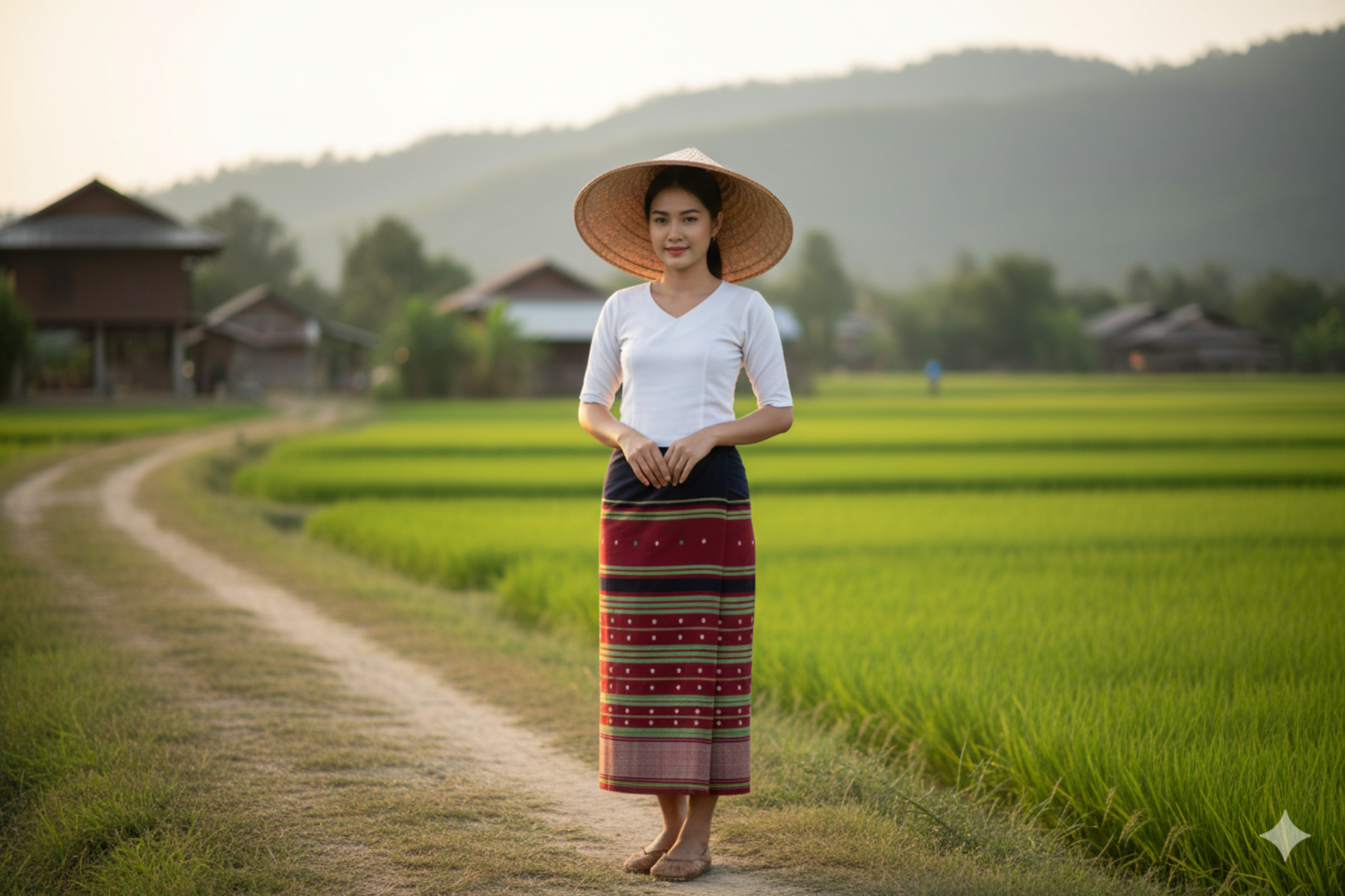 ສິ້ນຊົນເຜົ່າ Traditional Lao Skirt