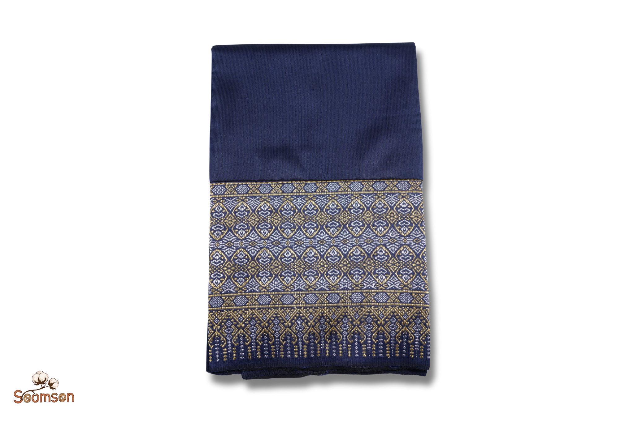 ສິ້ນໄໝລາບປົນ Traditional Lao Silk Skirt