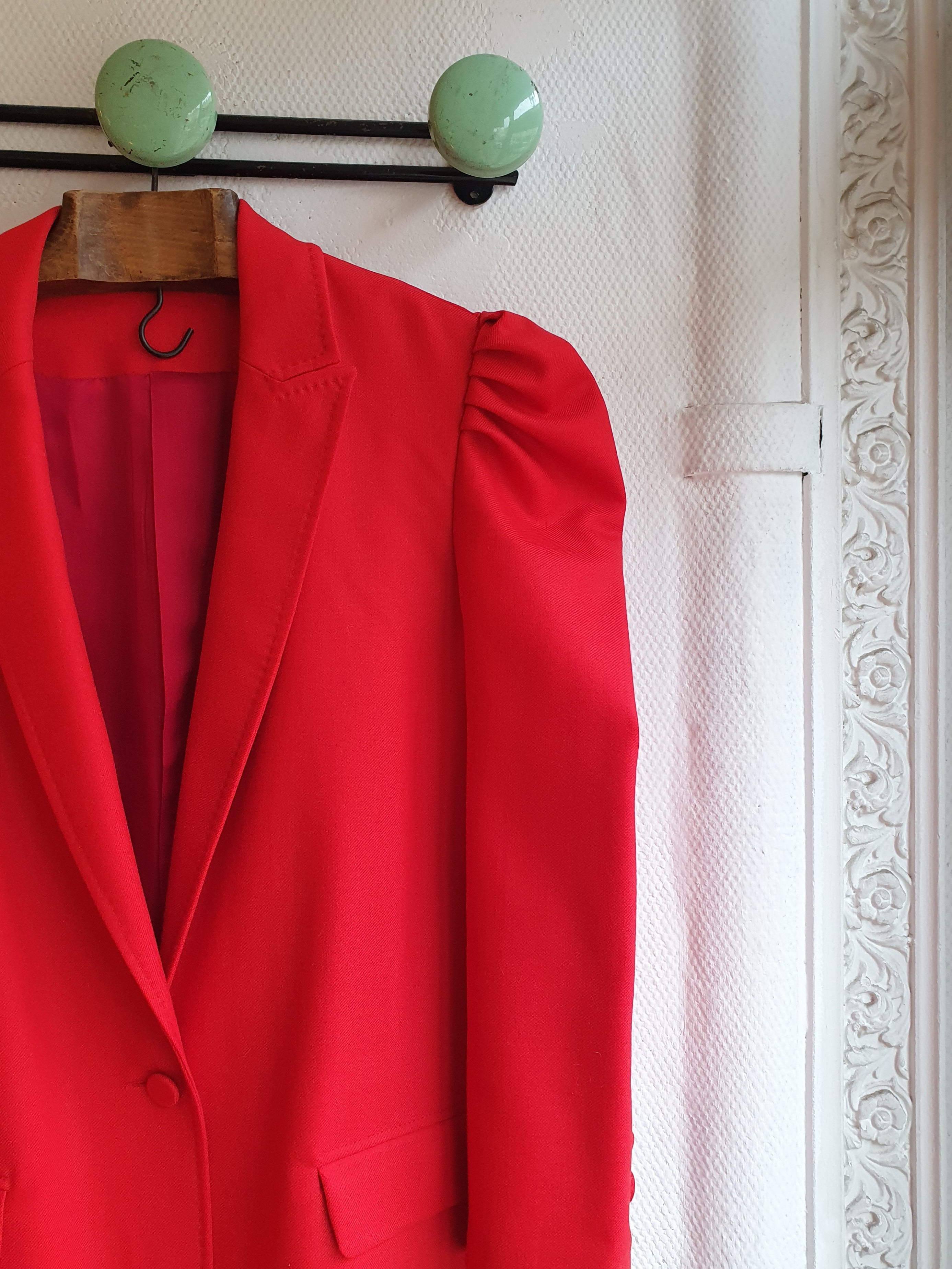 puff sleeve jacket carmin