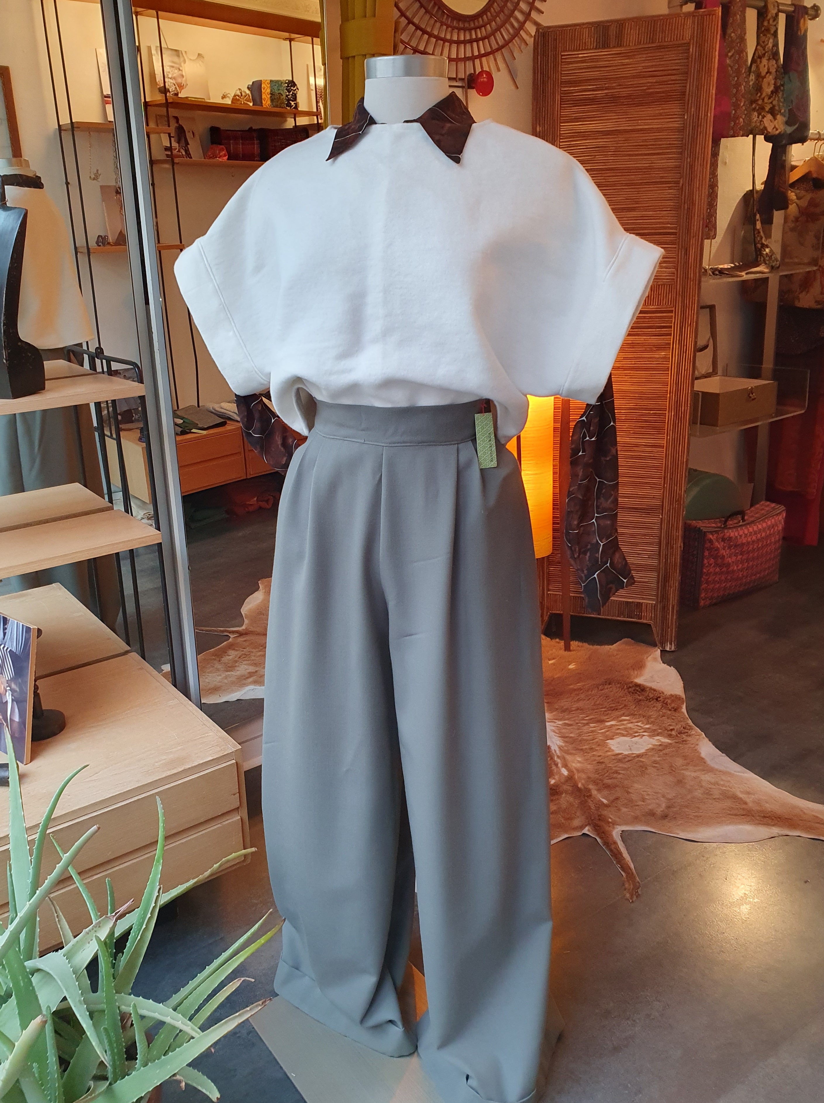 pull manches courtes pilou