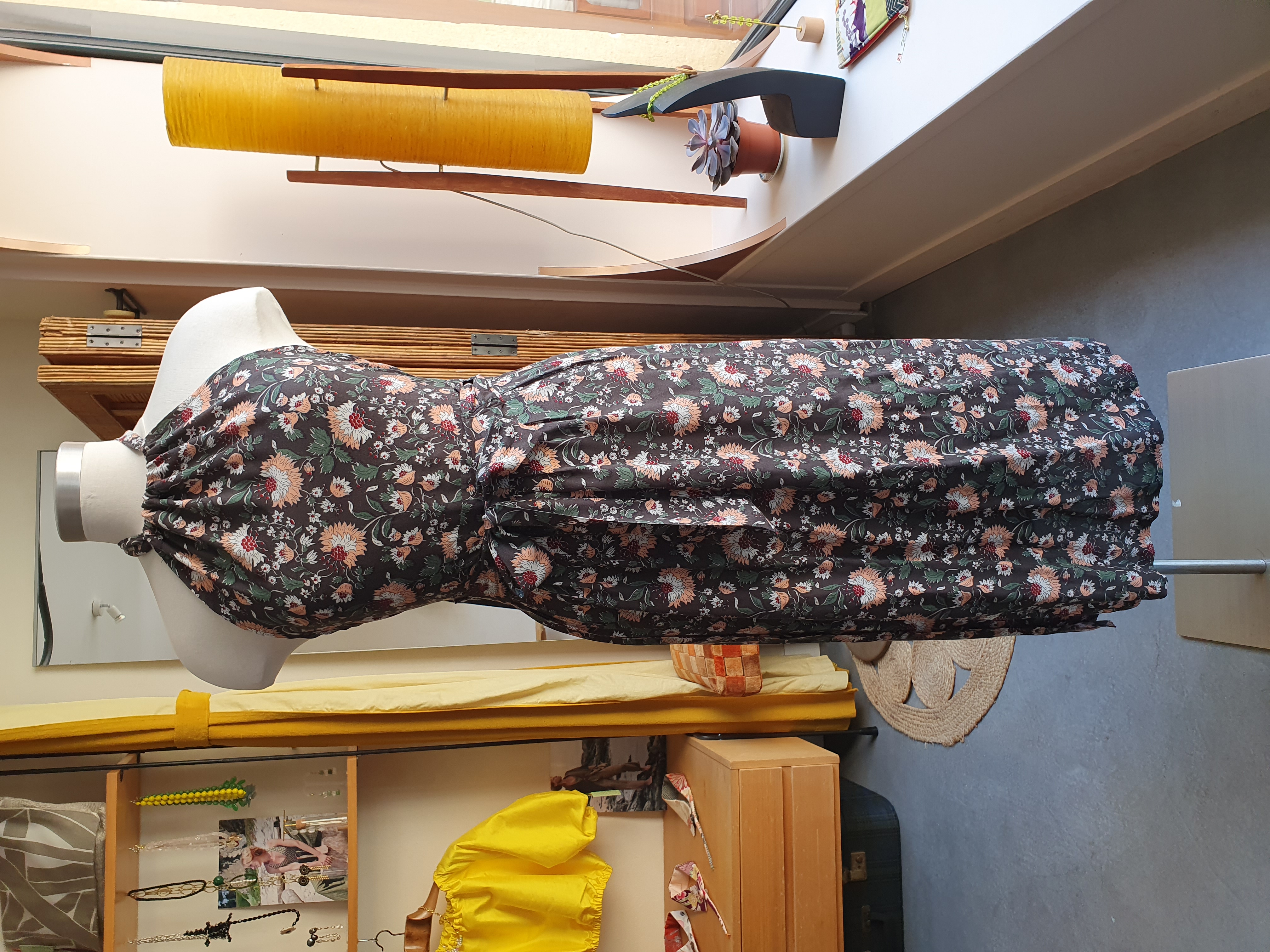robe dos-nu fleurs