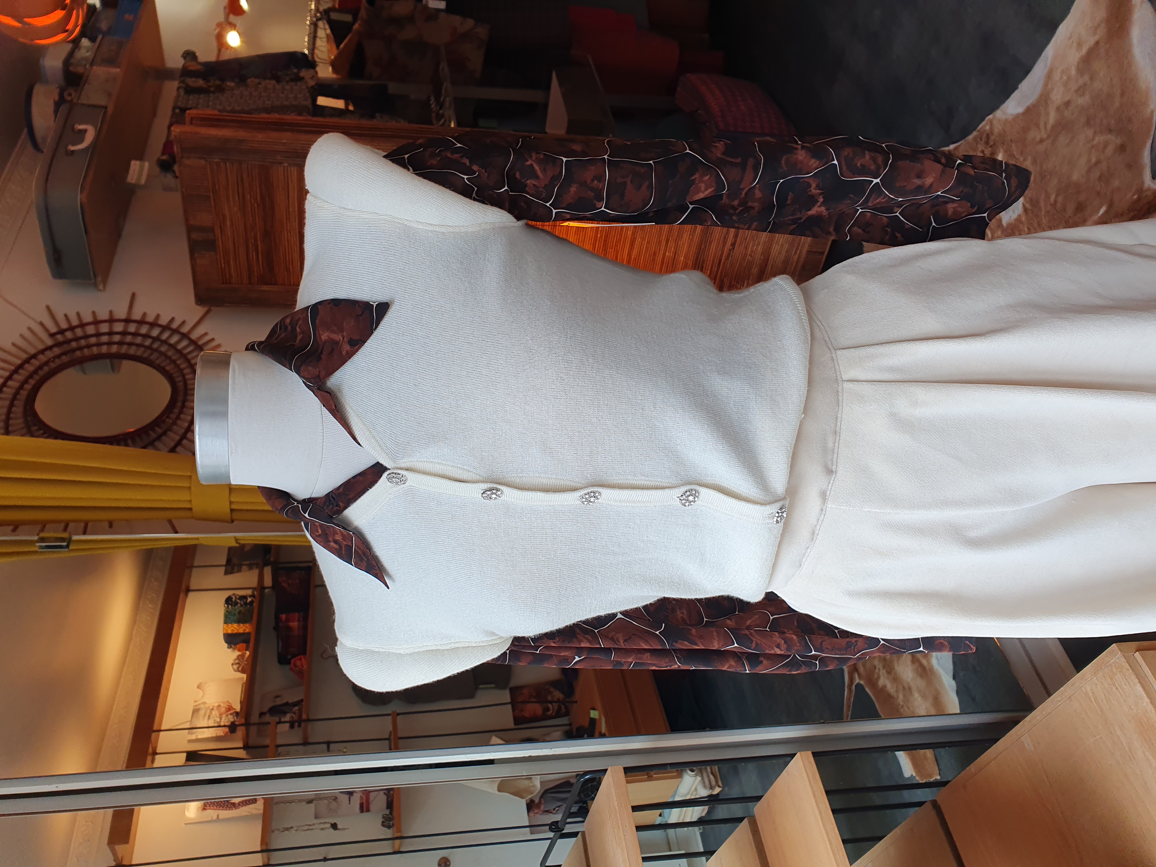 gilet sans manches blanc