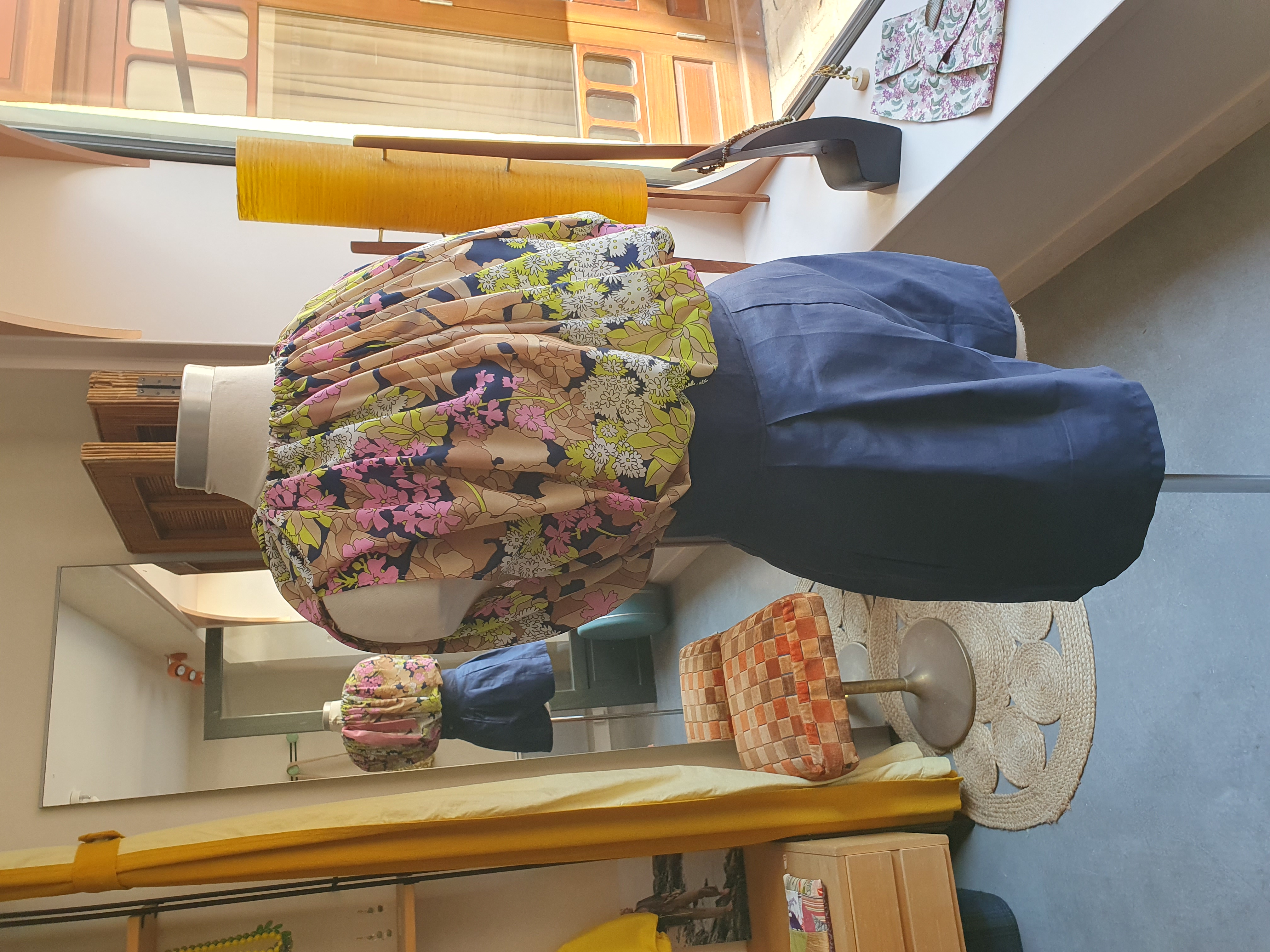 blouse sans manches fleuri