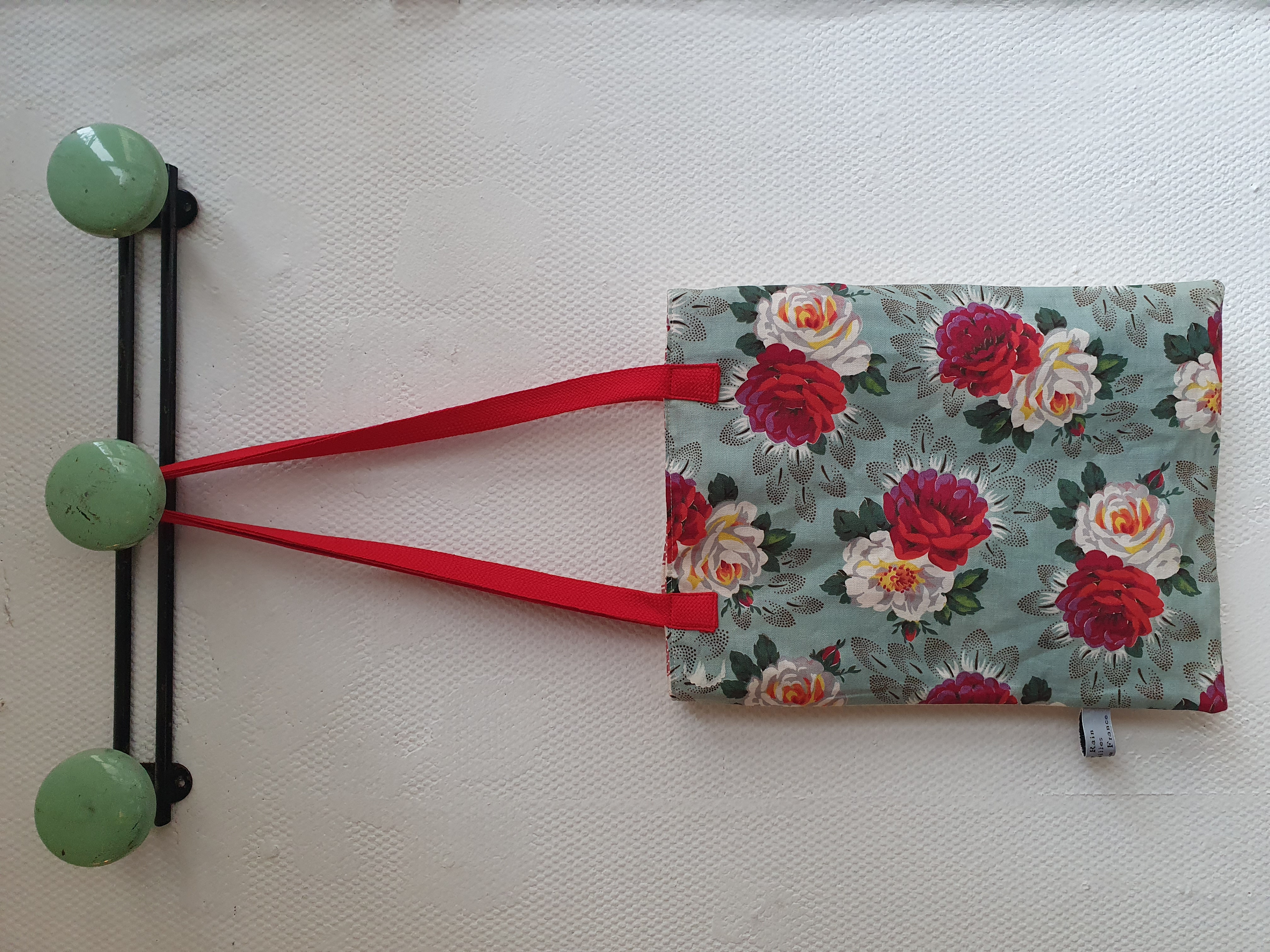 cabas plat winter flowers