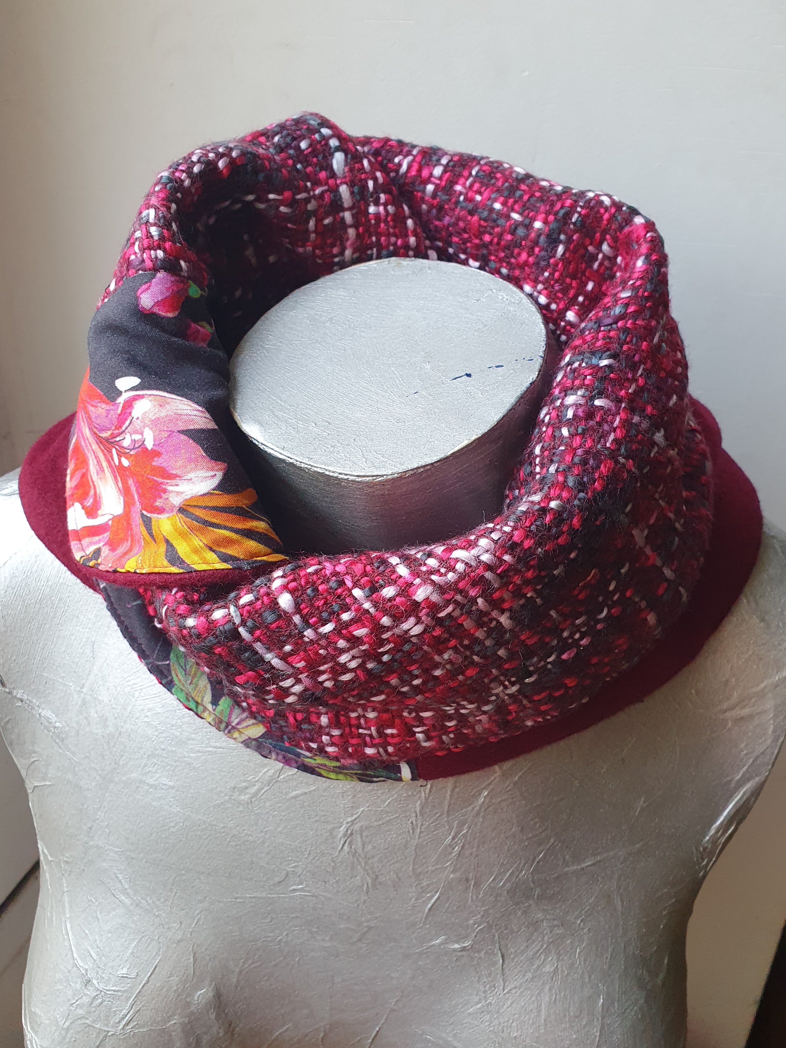 col femme Coco - bordeaux