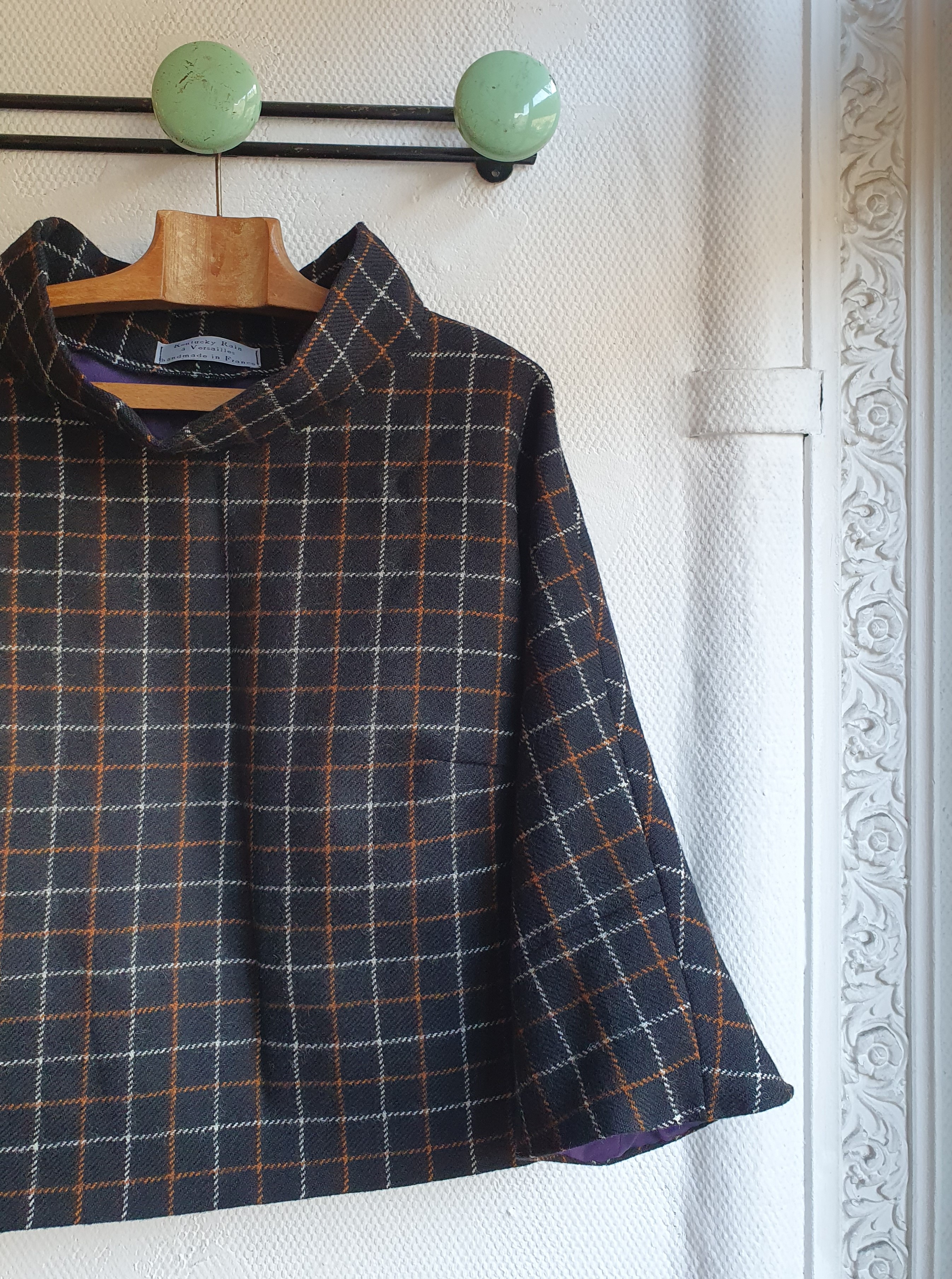 veste pull-over à carreaux