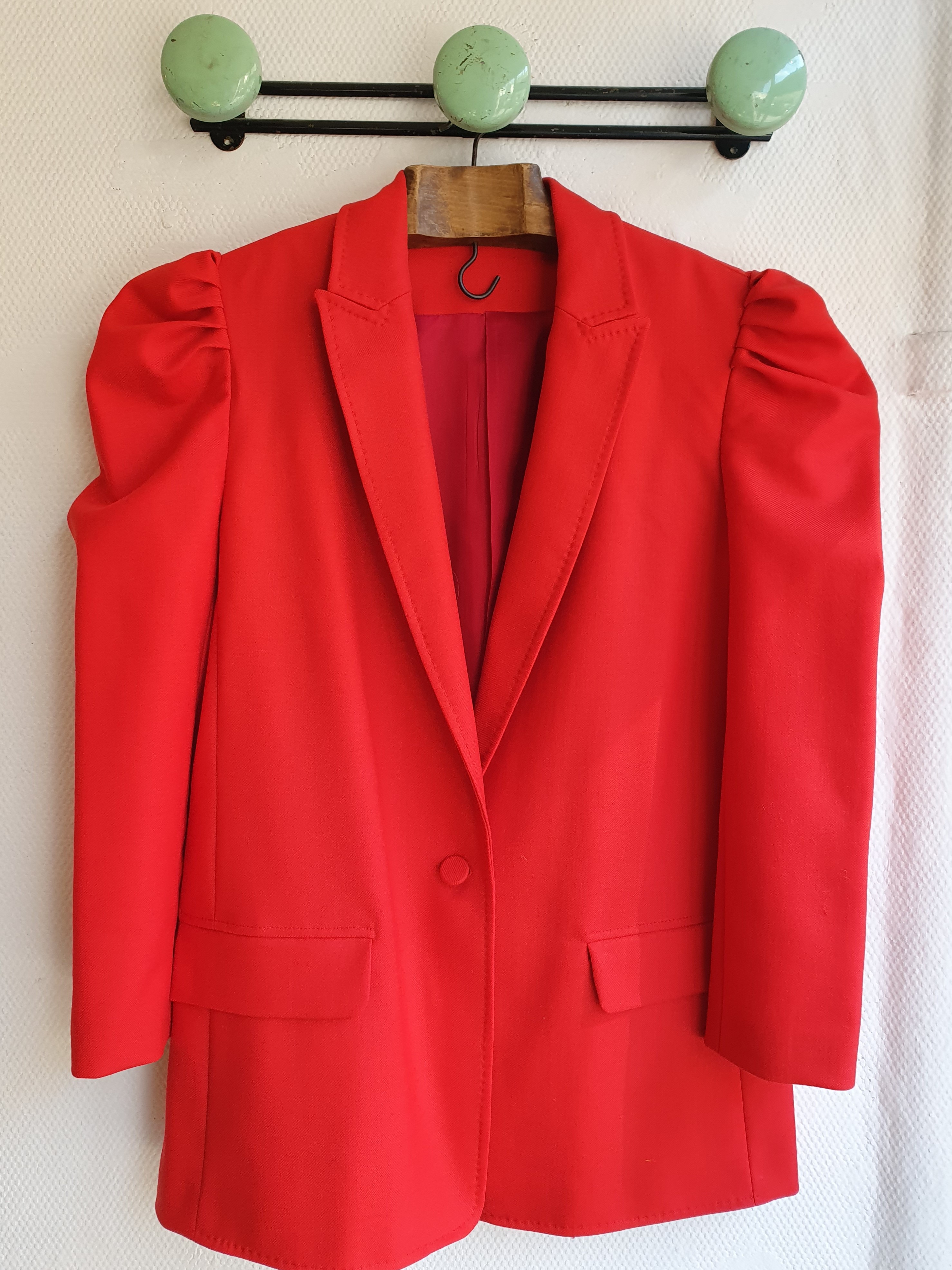 puff sleeve jacket carmin