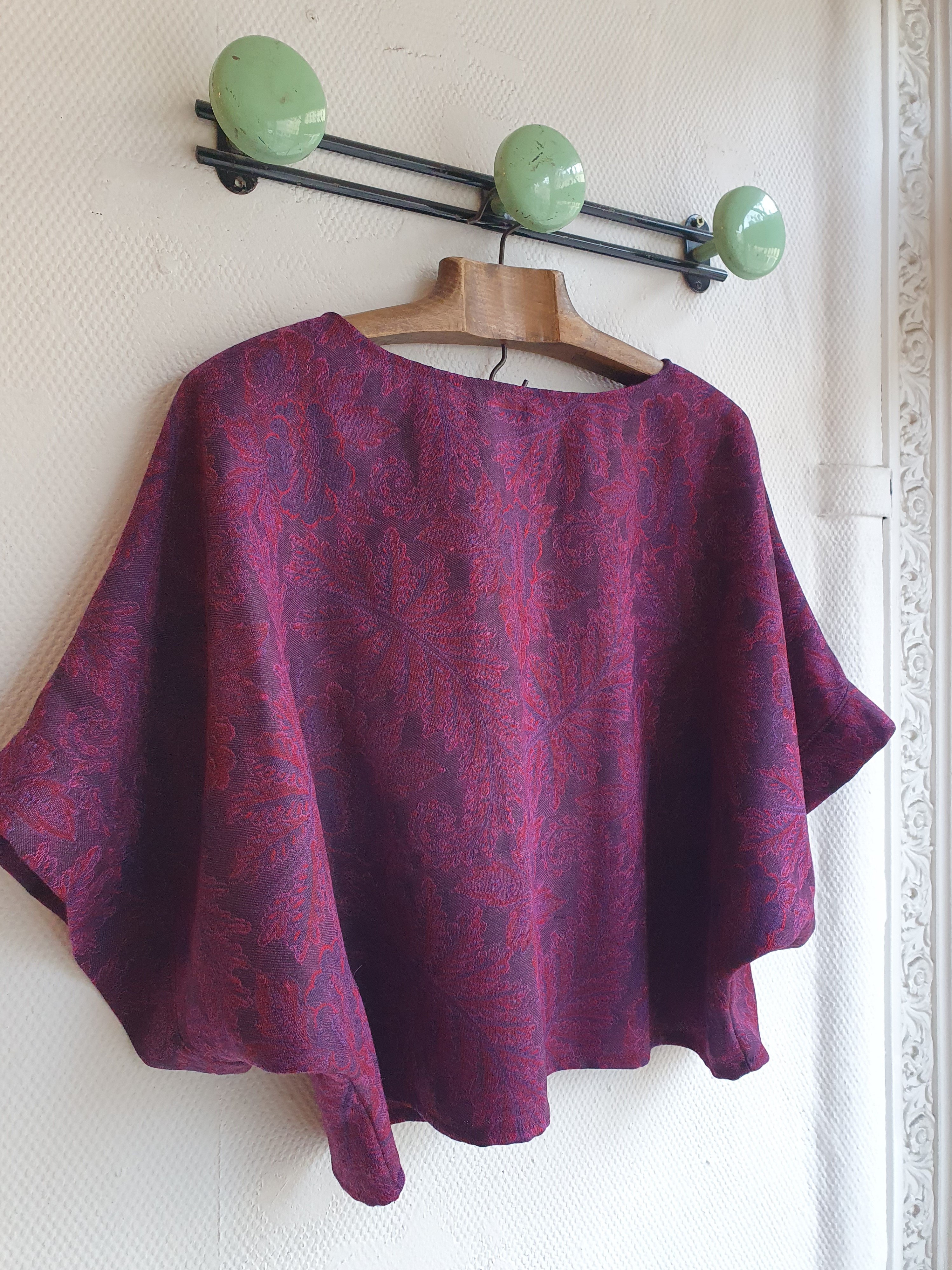 pull manches courtes violine