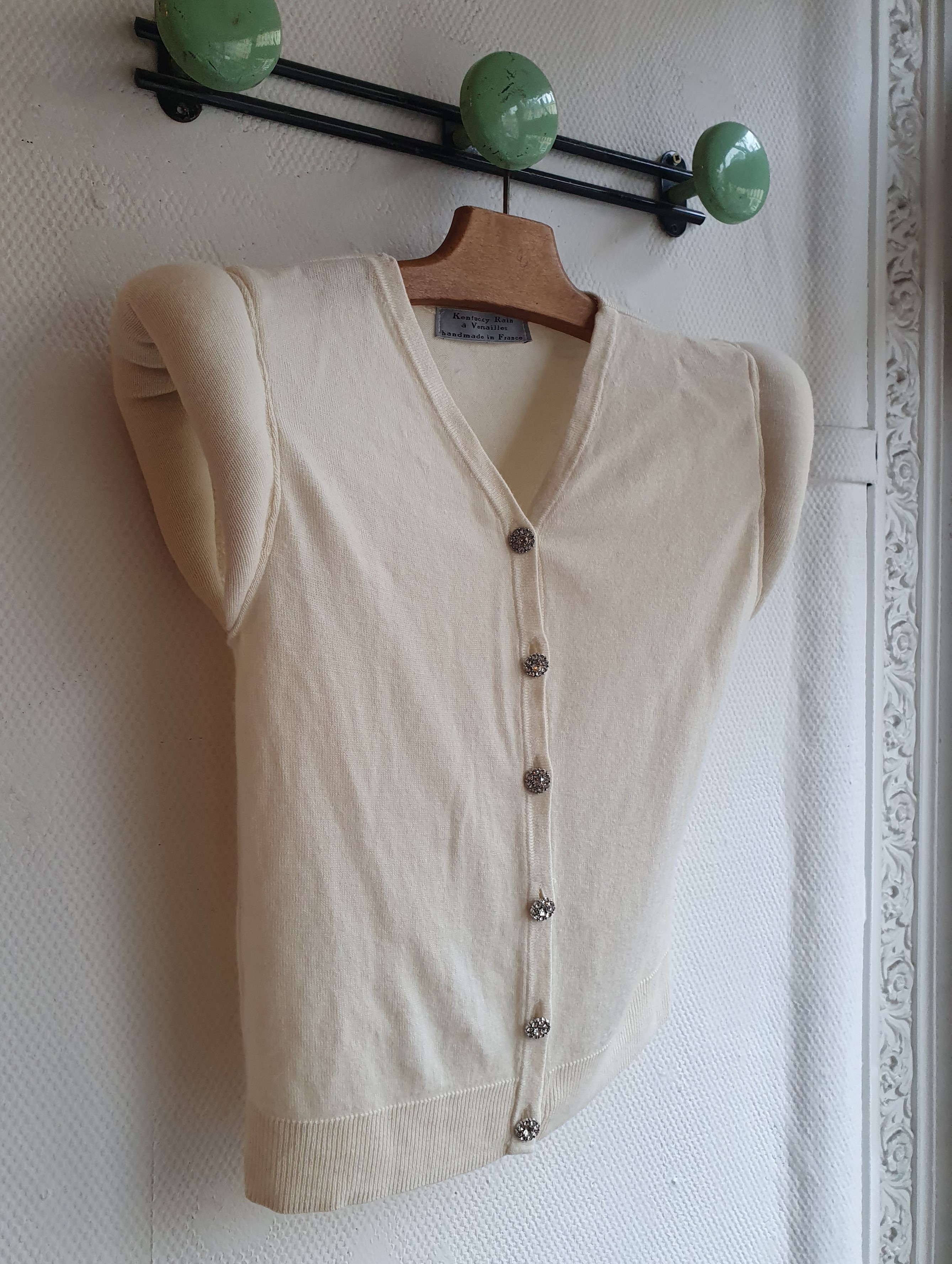 gilet sans manches blanc