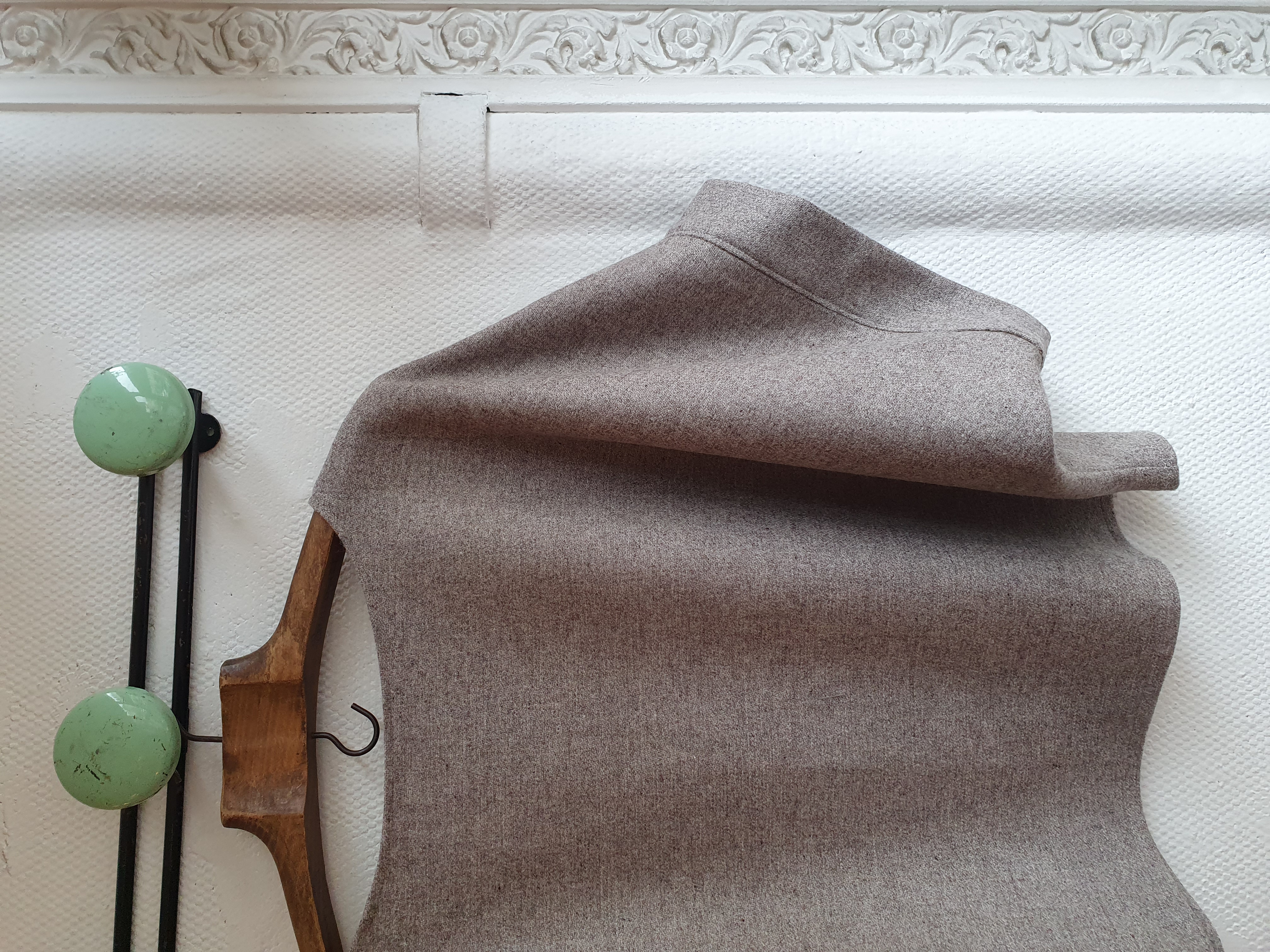 pull manches courtes gris clair