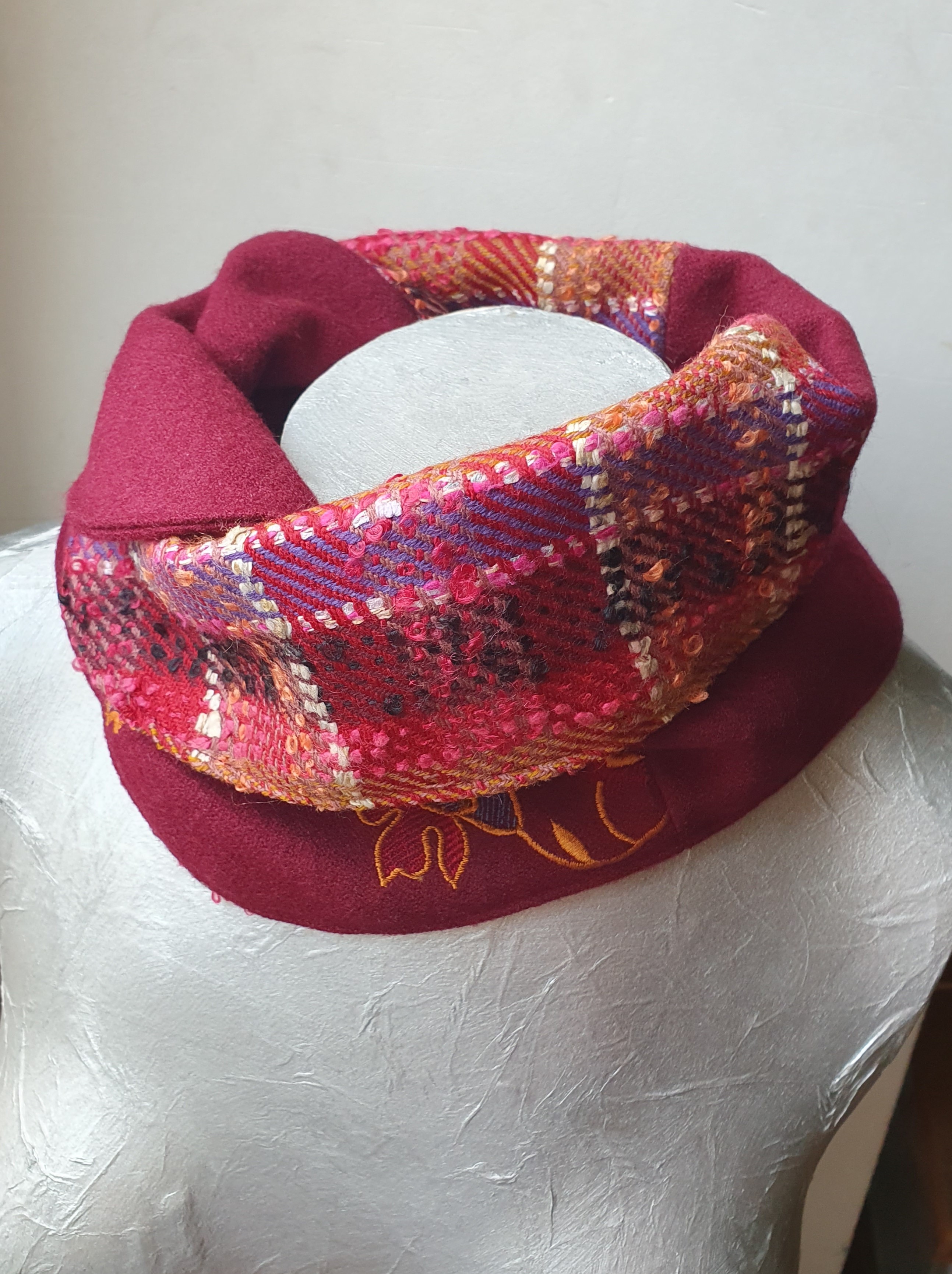 col femme Christian - bordeaux