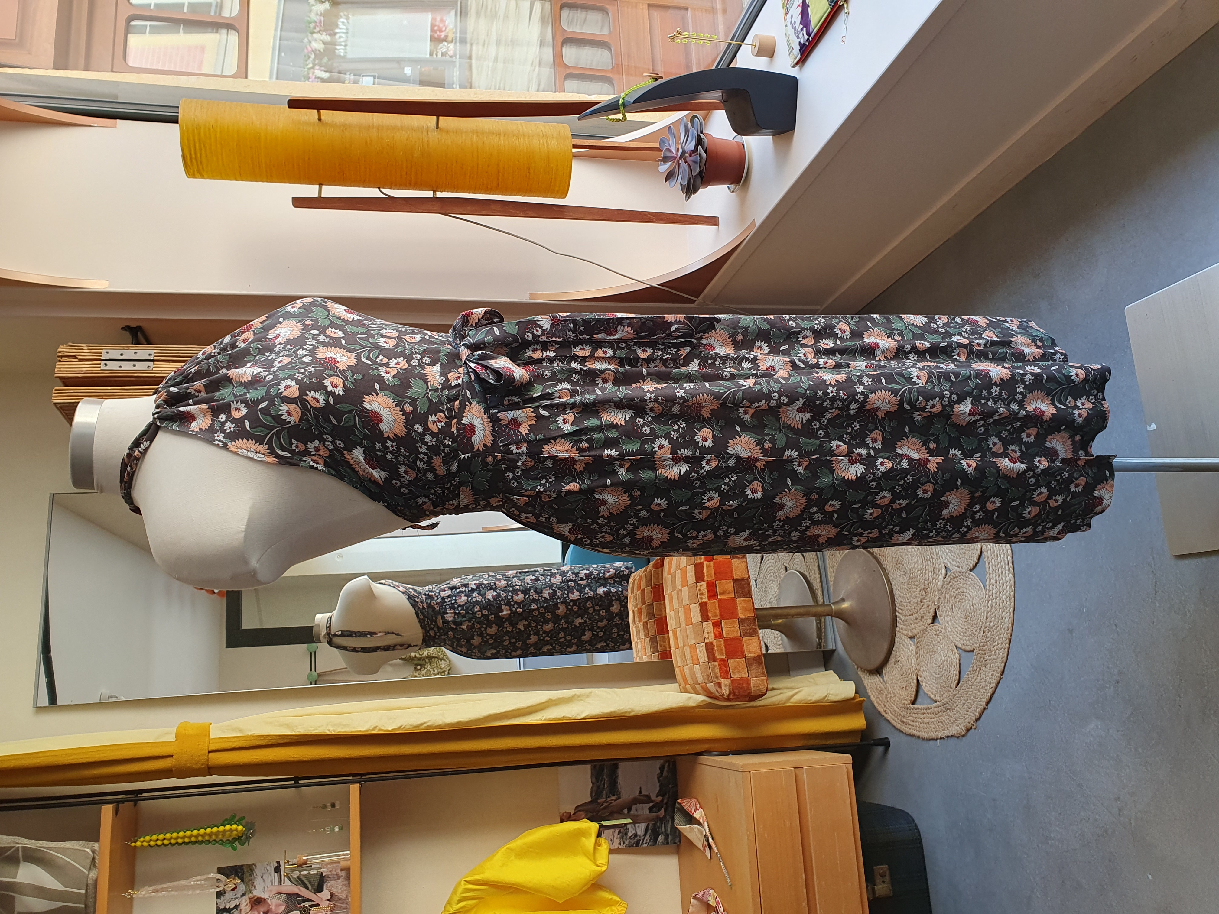 robe dos-nu fleurs
