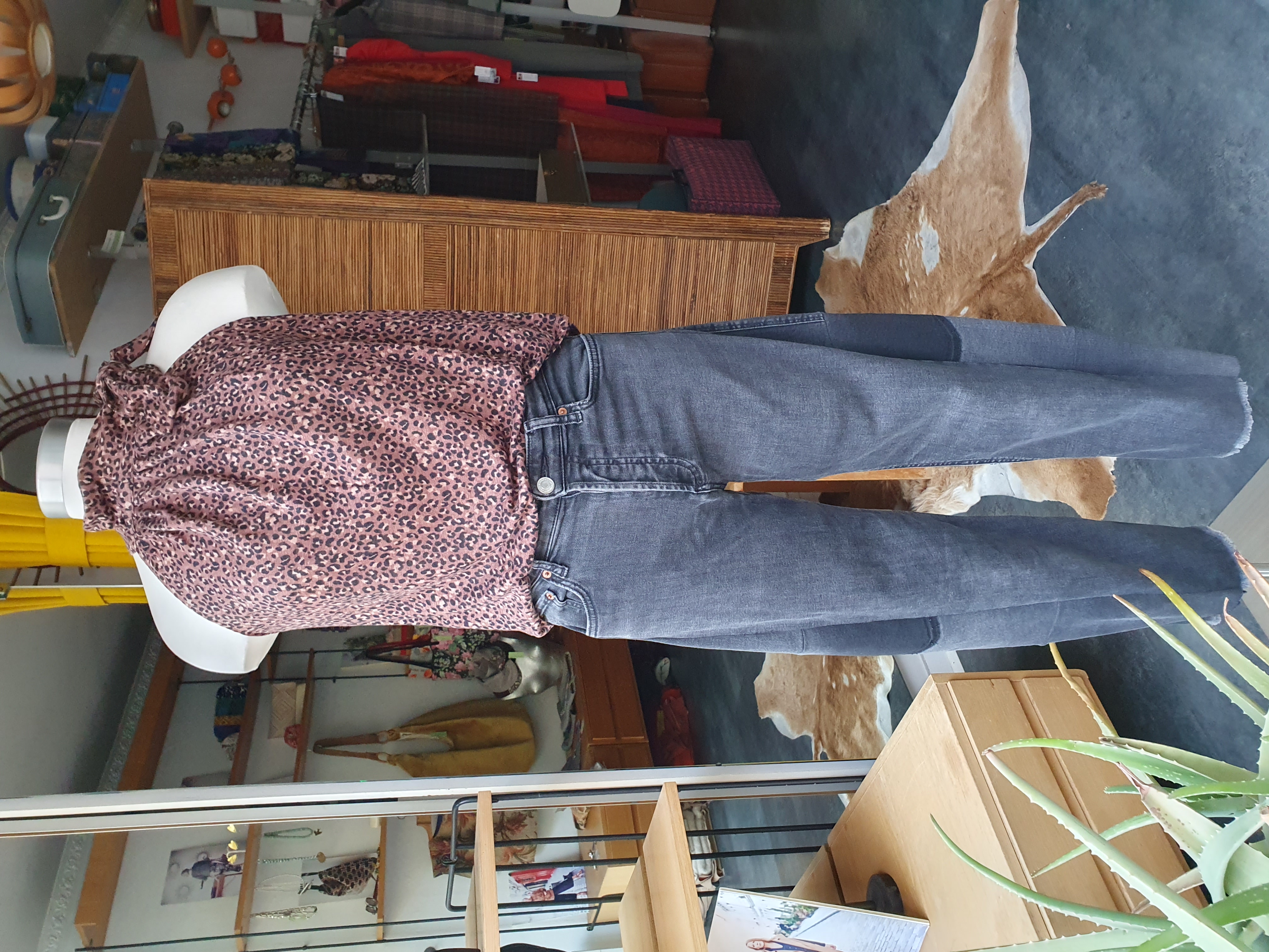 top lavallière léopard