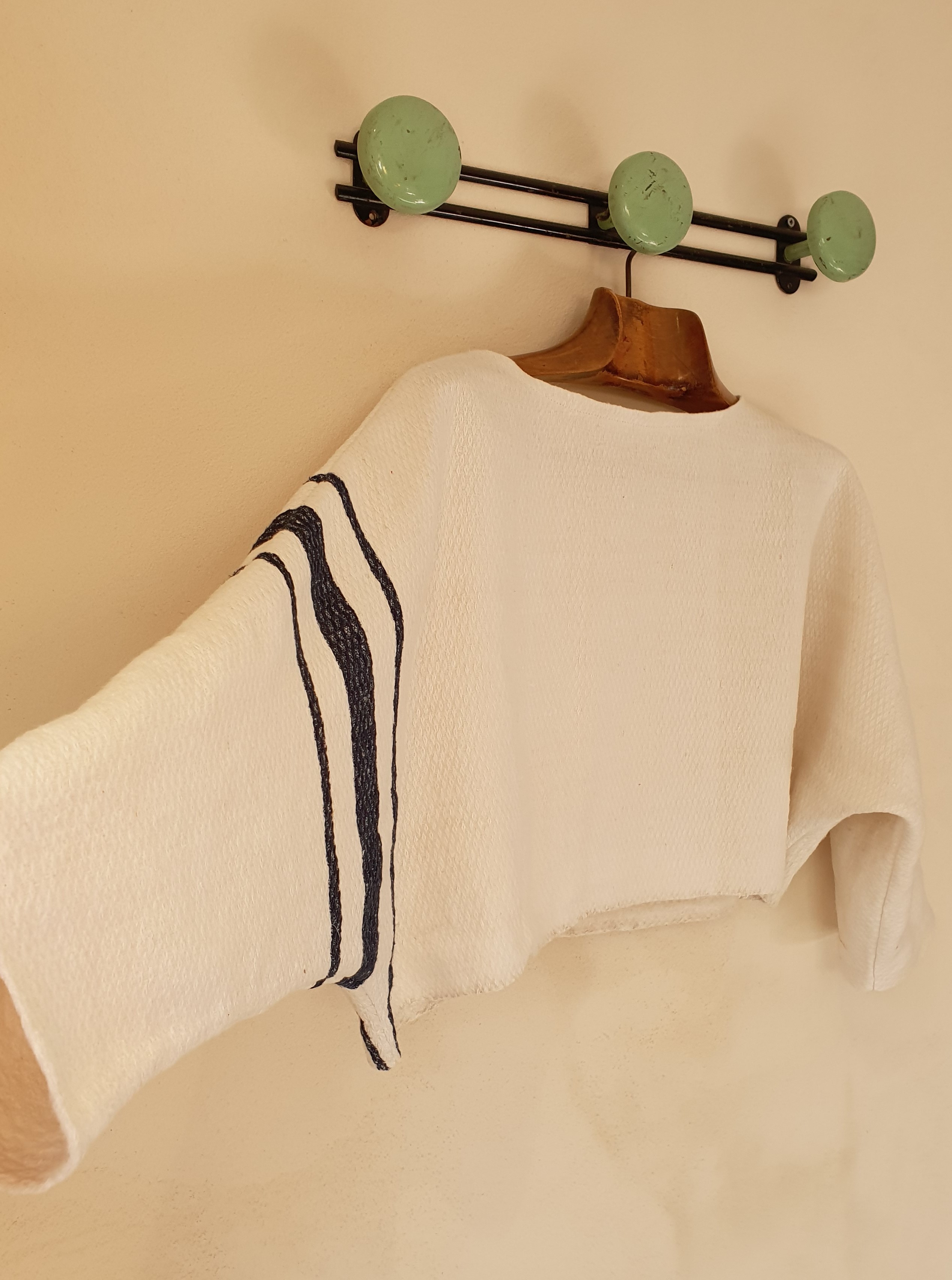 crop top manches coton ancien