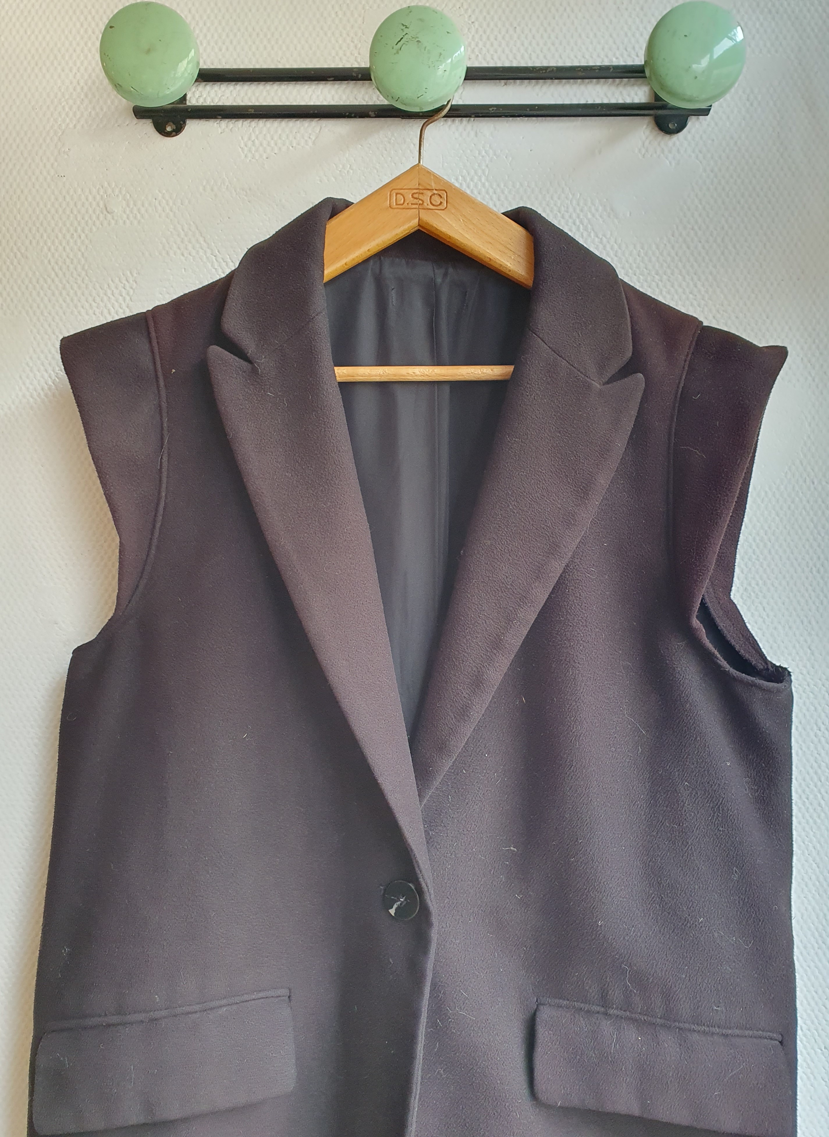 manteau long sans manches