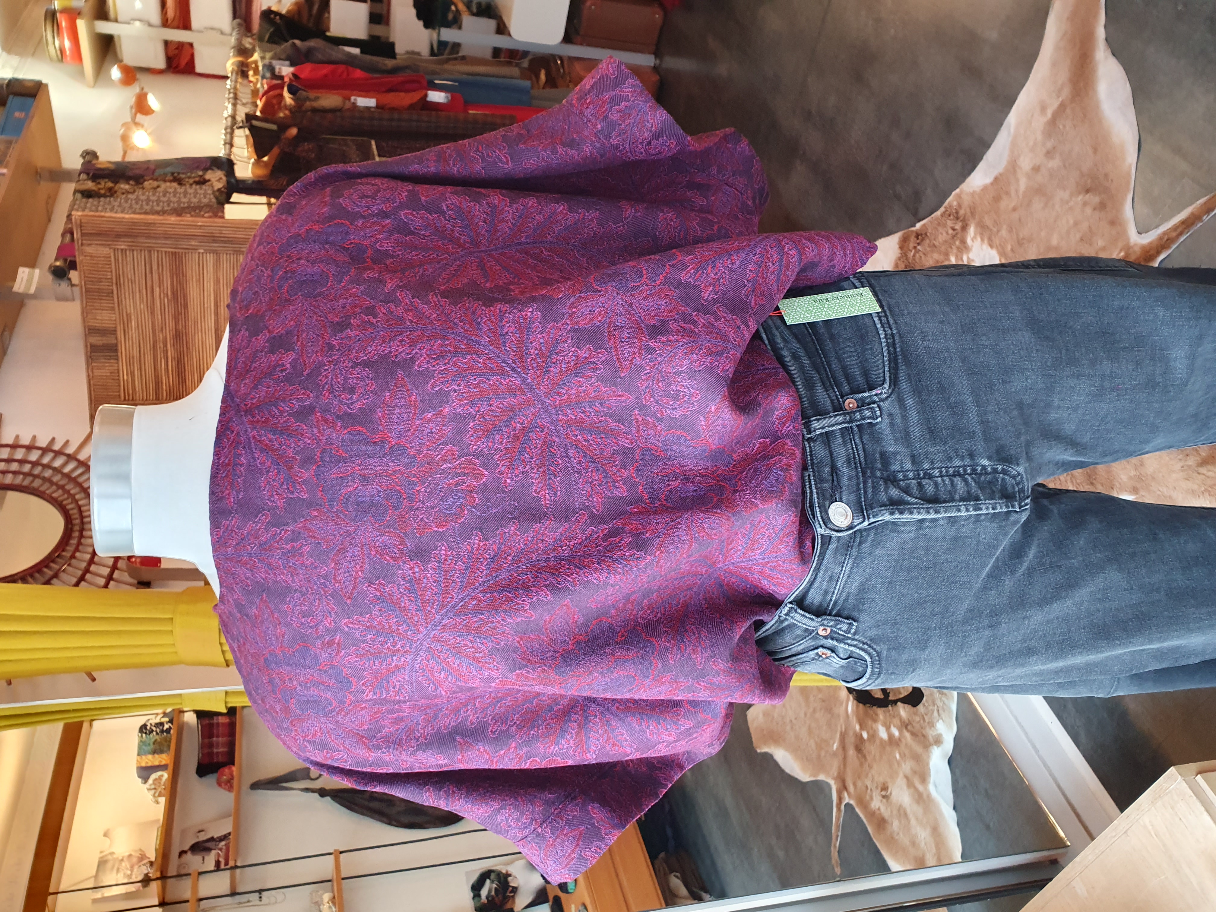 pull manches courtes violine