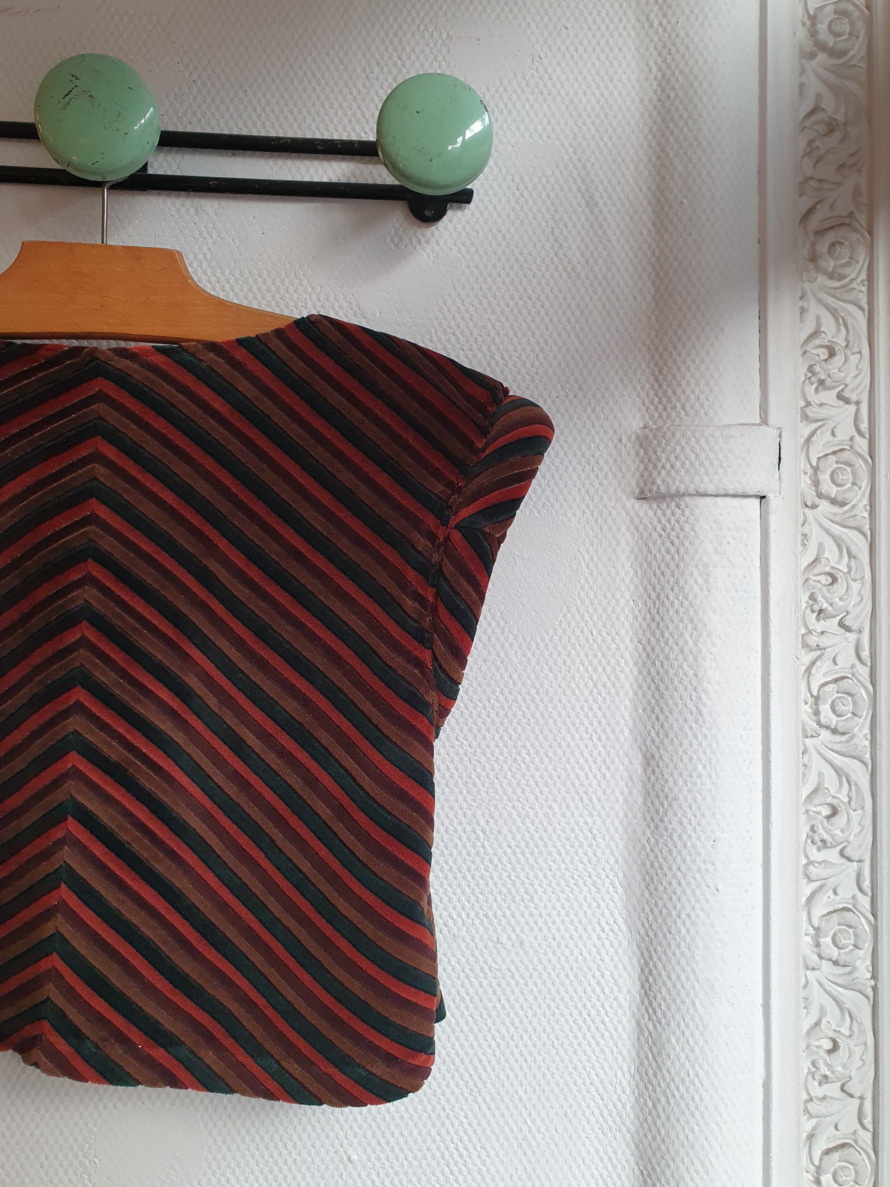 pull sans manches velours