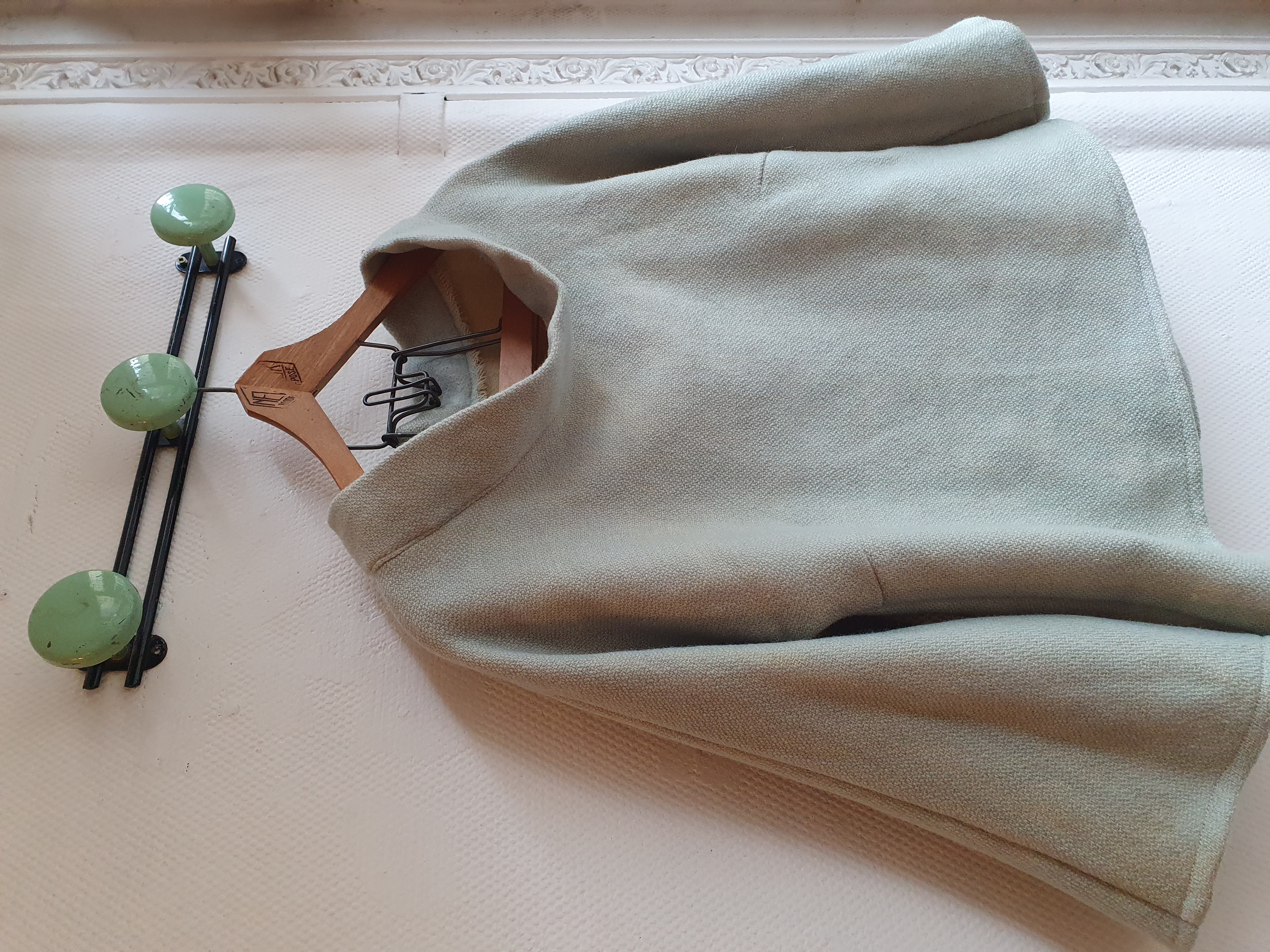 veste pull-over vert d'eau
