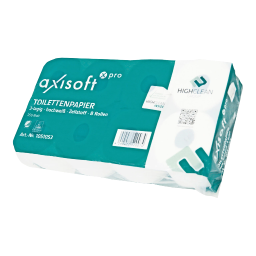 Axisoft® Toilettenpapier 72 Rollen 3-lagig, 250 Blatt