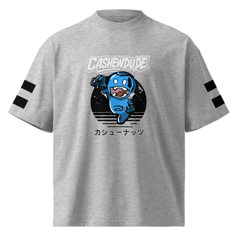 Unisex organic oversized high neck t-shirt