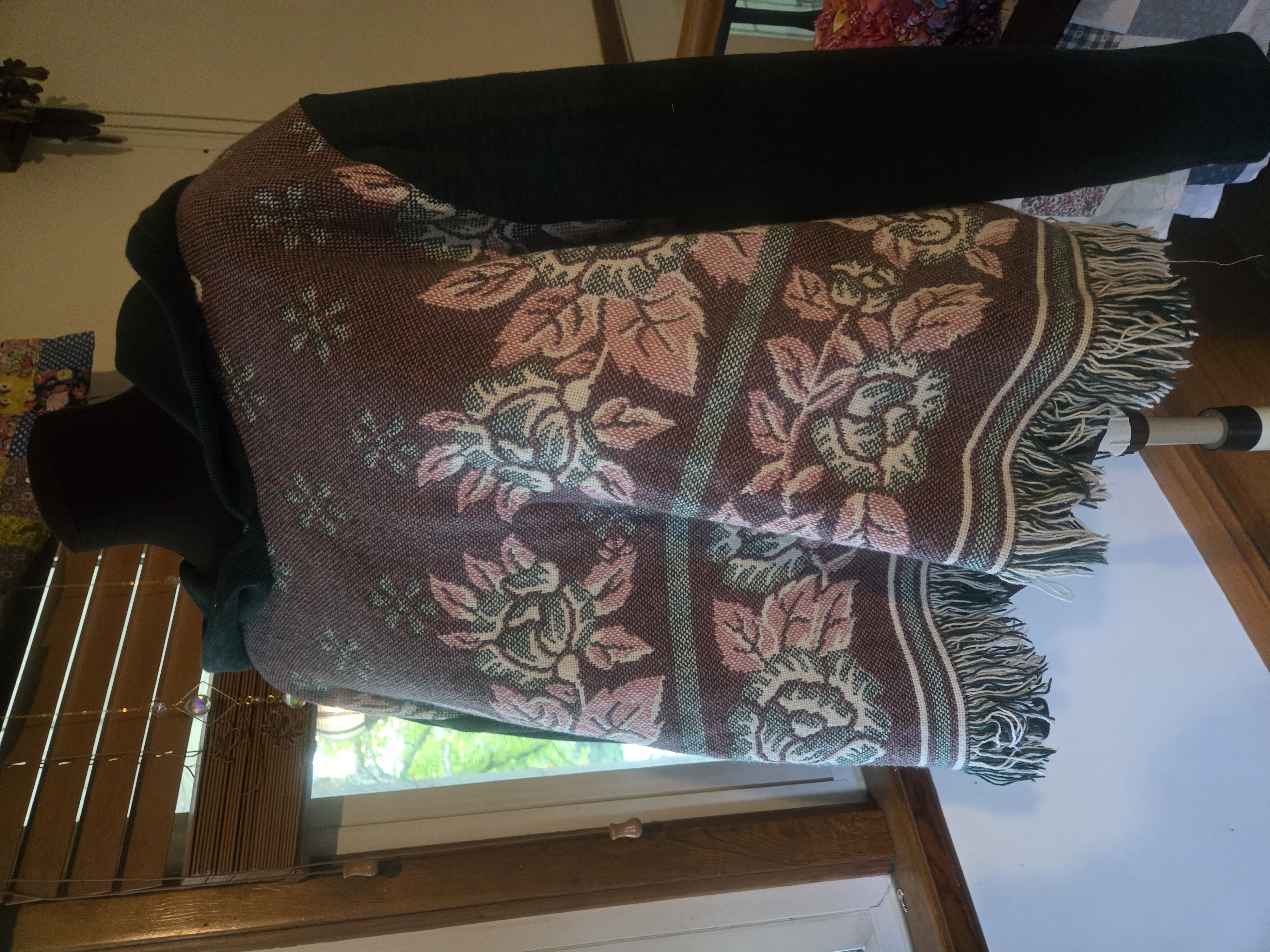 Floral Tapestry Blanket Hoodie