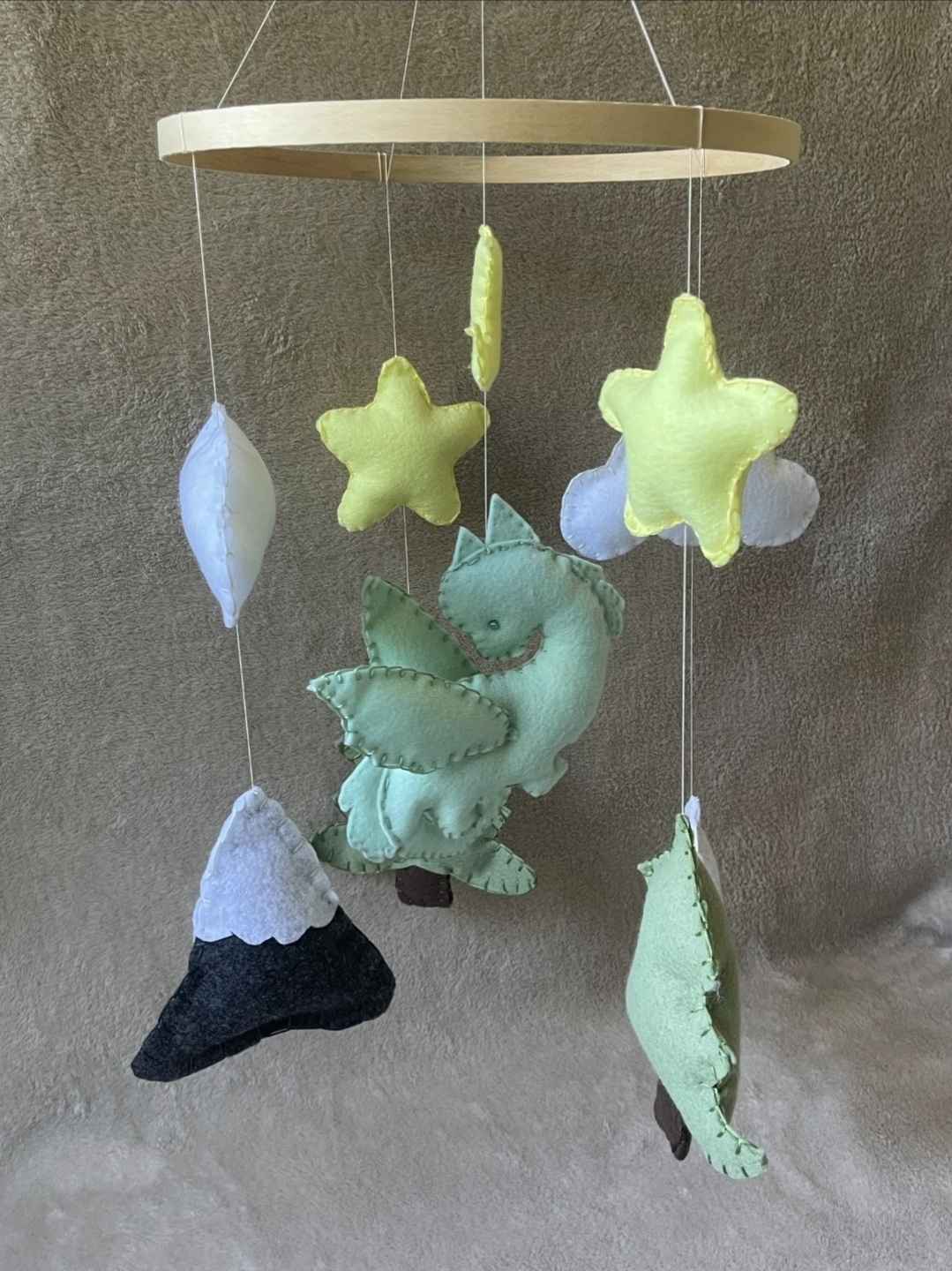 Handmade Dragon Baby Mobile