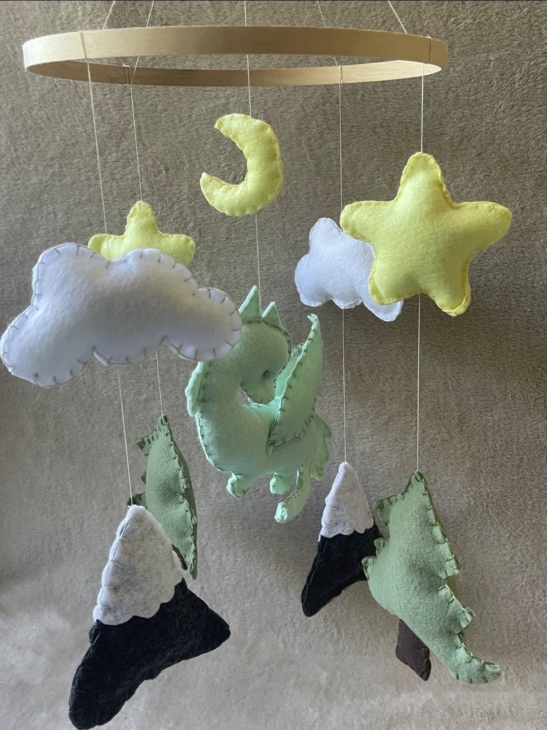 Handmade Dragon Baby Mobile
