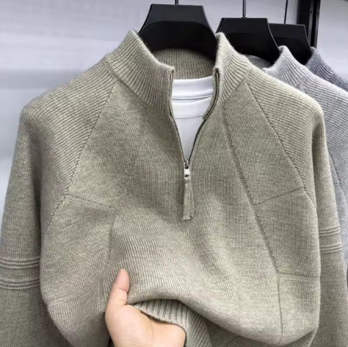 Half-Zip Knit Sweater