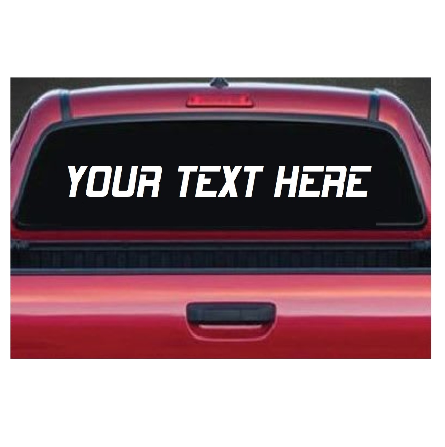 Custom Rear Window Decal 12"