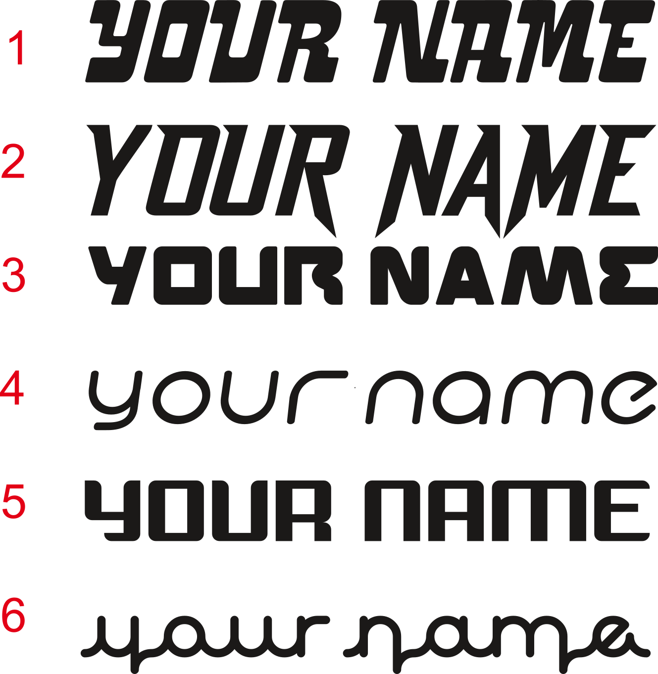 Custom Rear Window Decal 12"