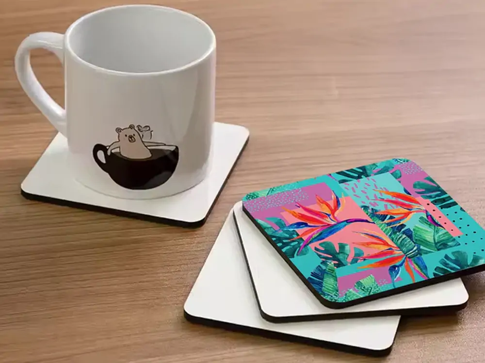 Colorful Square Coaster Set